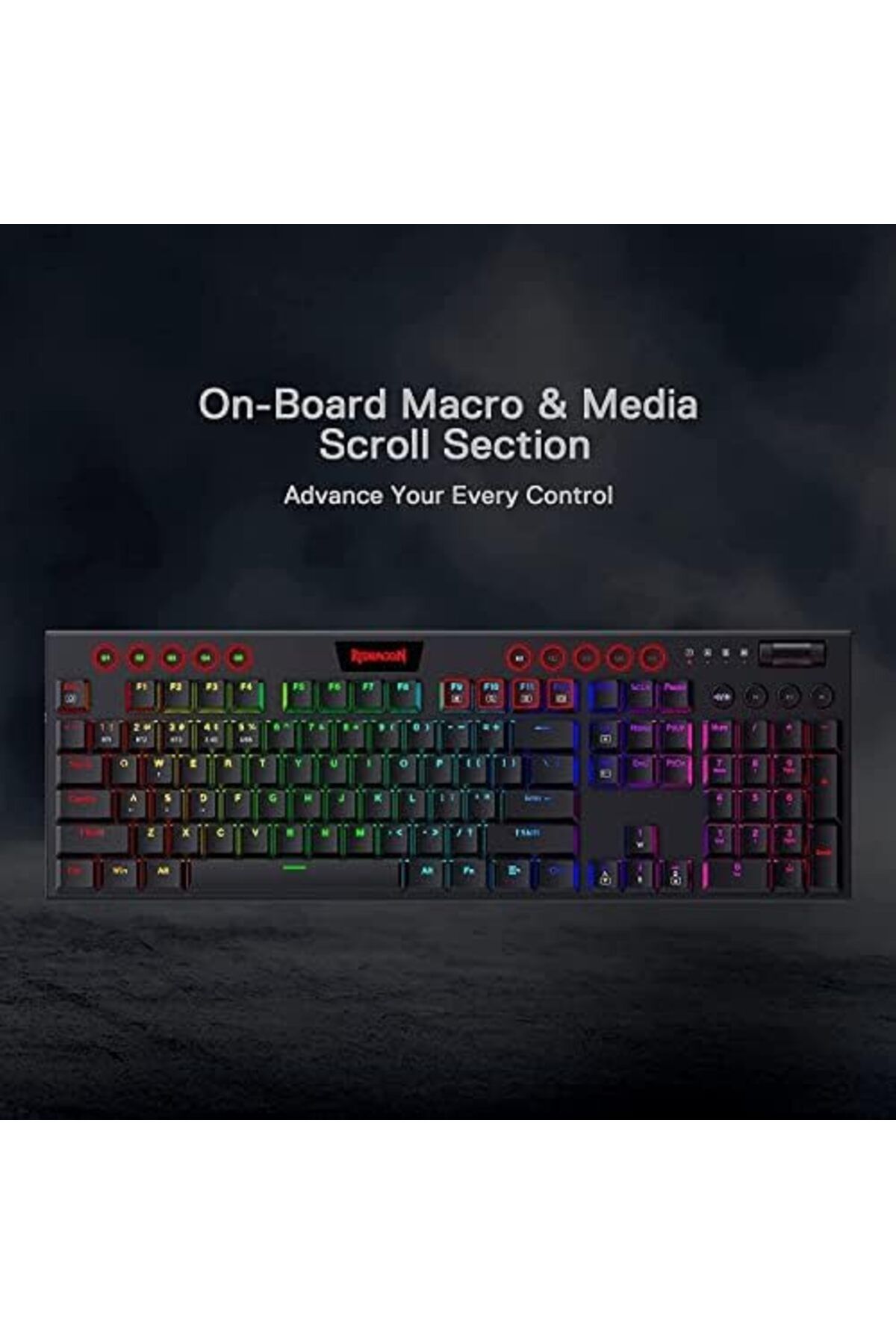 REDRAGON-Wireless Mechanical Keyboard K618 Horus RGB Lighting by Redragon 8