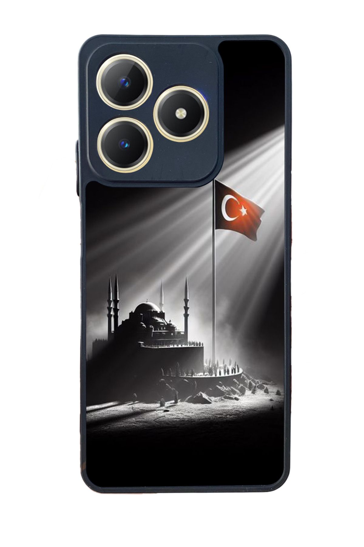 realme C63 Mat Uyumlu Siyah Kılıf – Yumuşak Silikon, Koruyucu, Şok Emici Kapak
