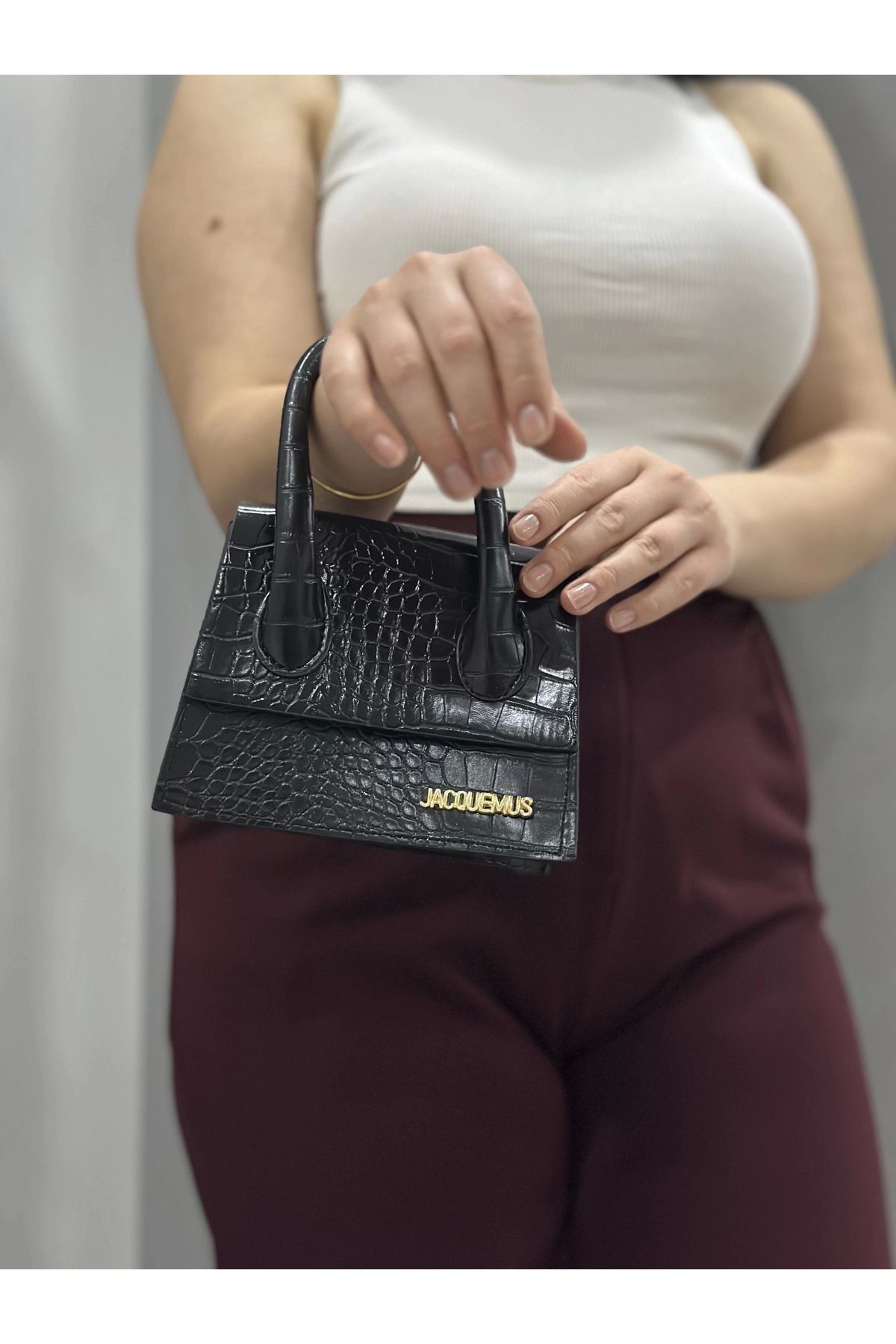 OurStyles luxe siyah cilt çanta