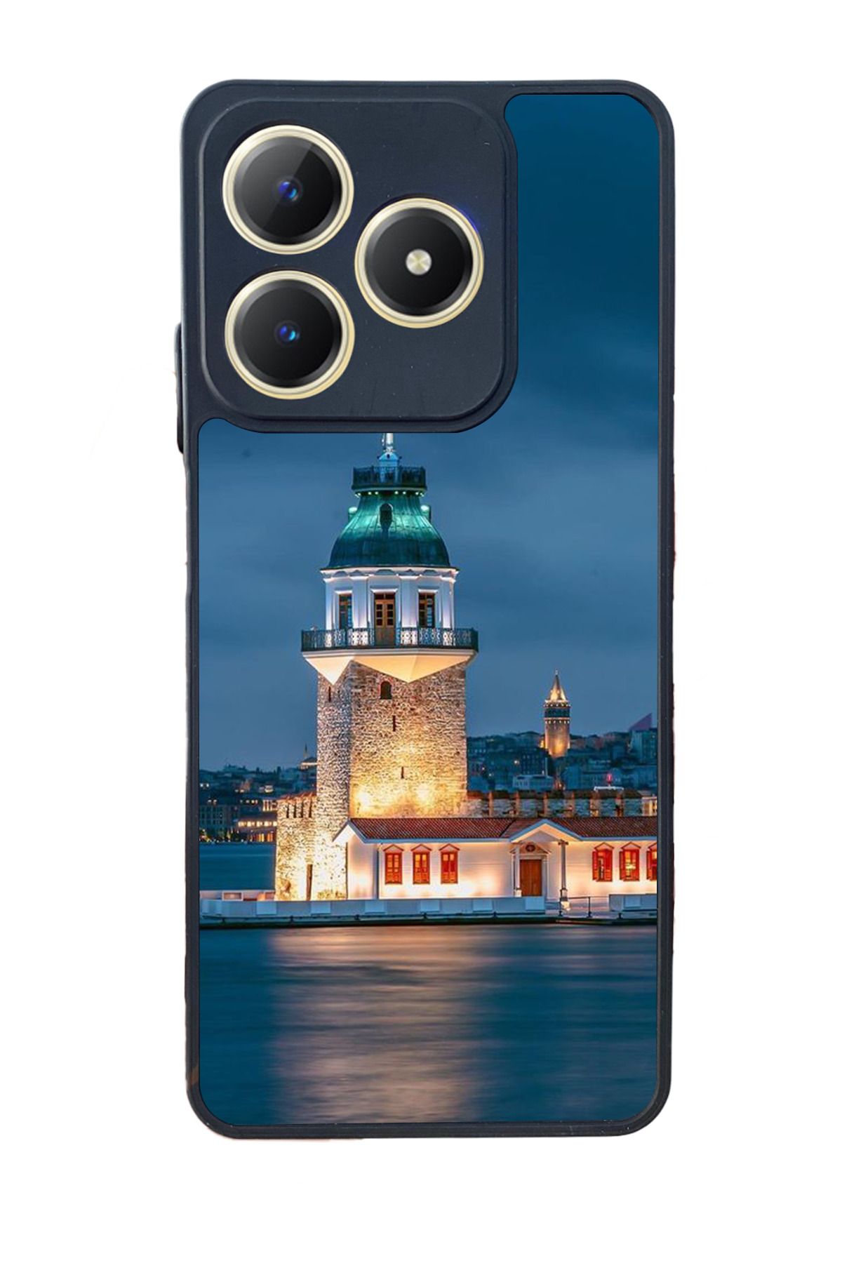 realme C63 Mat Uyumlu Siyah Kılıf – Yumuşak Silikon, Koruyucu, Şok Emici Kapak