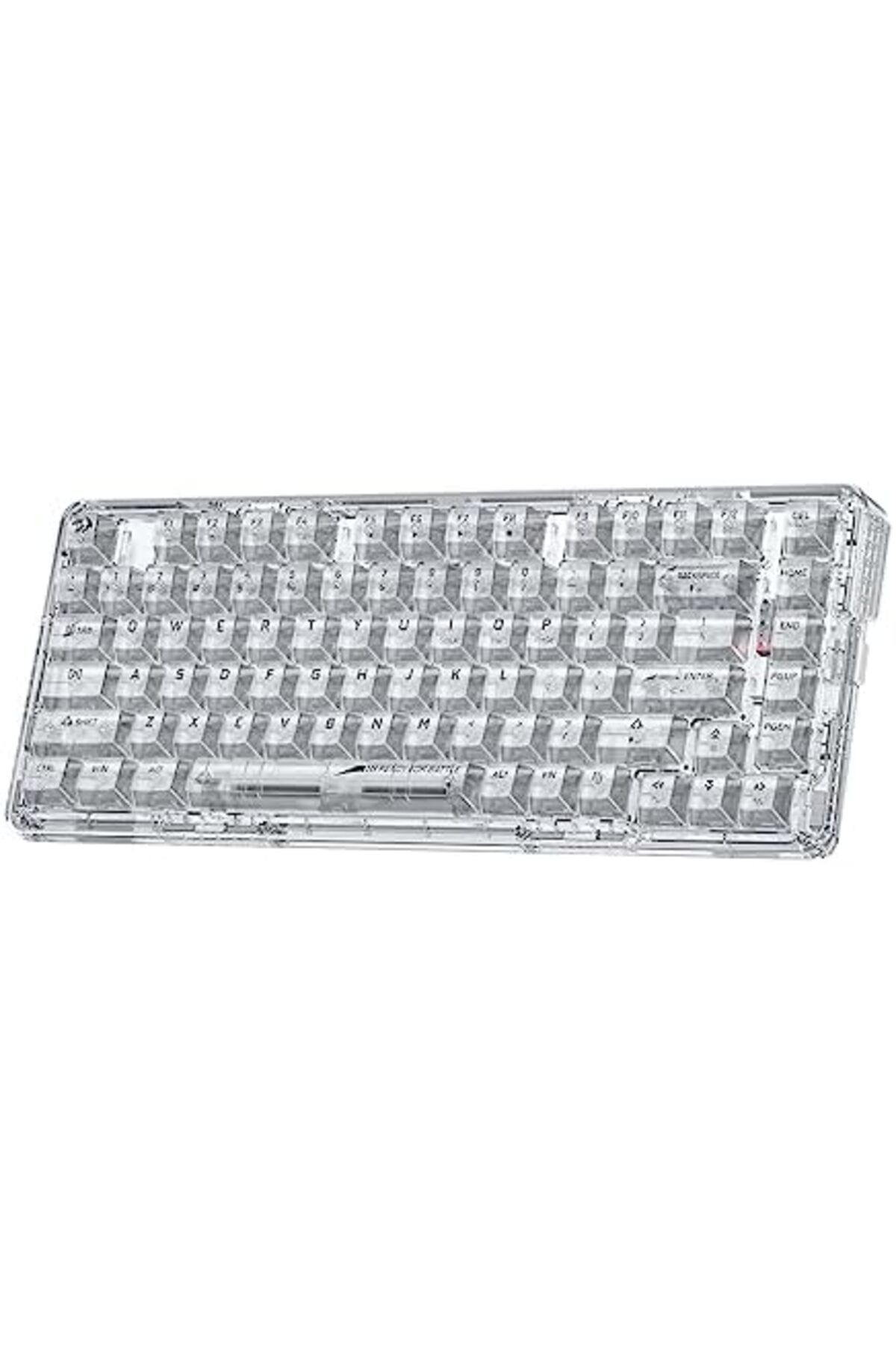 REDRAGON-K649 PRO 78% Wireless Gasket RGB Gaming Keyboard, 3-Modes 82 Keys Full-Transparent Mechanic 4