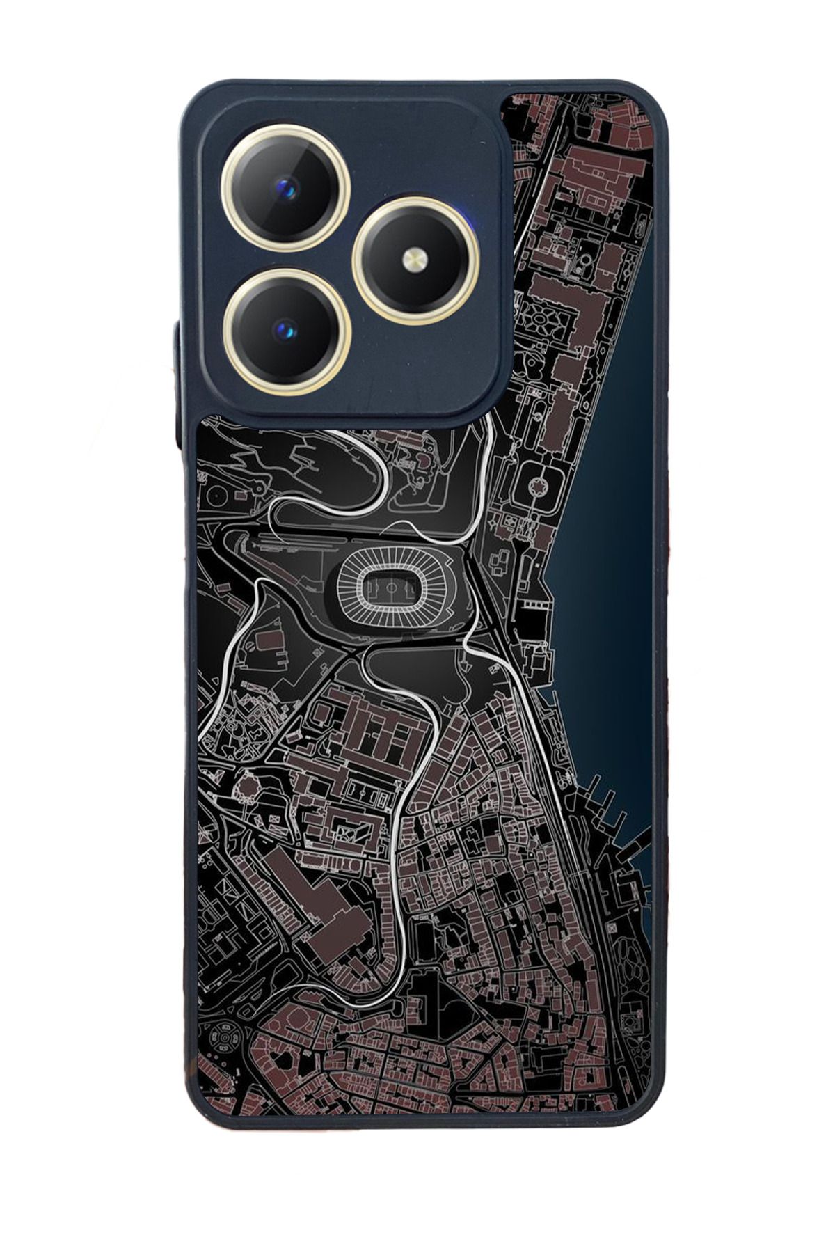 realme C61 Mat Uyumlu Siyah Kılıf – Yumuşak Silikon, Koruyucu, Şok Emici Kapak