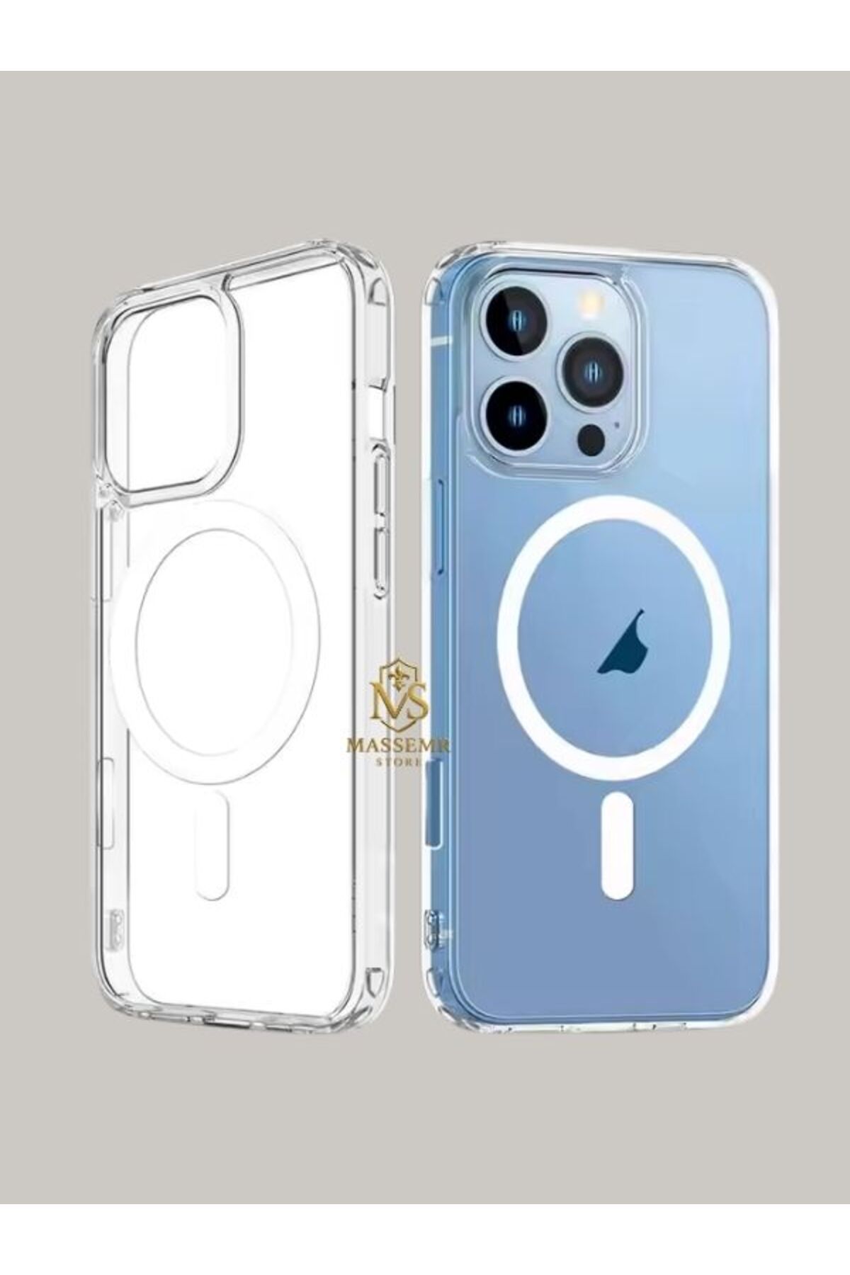 Massemr İPHONE 11 PRO Mıknatıslı Şeffaf MagSafe Uyumlu Kılıf – Darbeye Dayanıklı Şarj Destekli