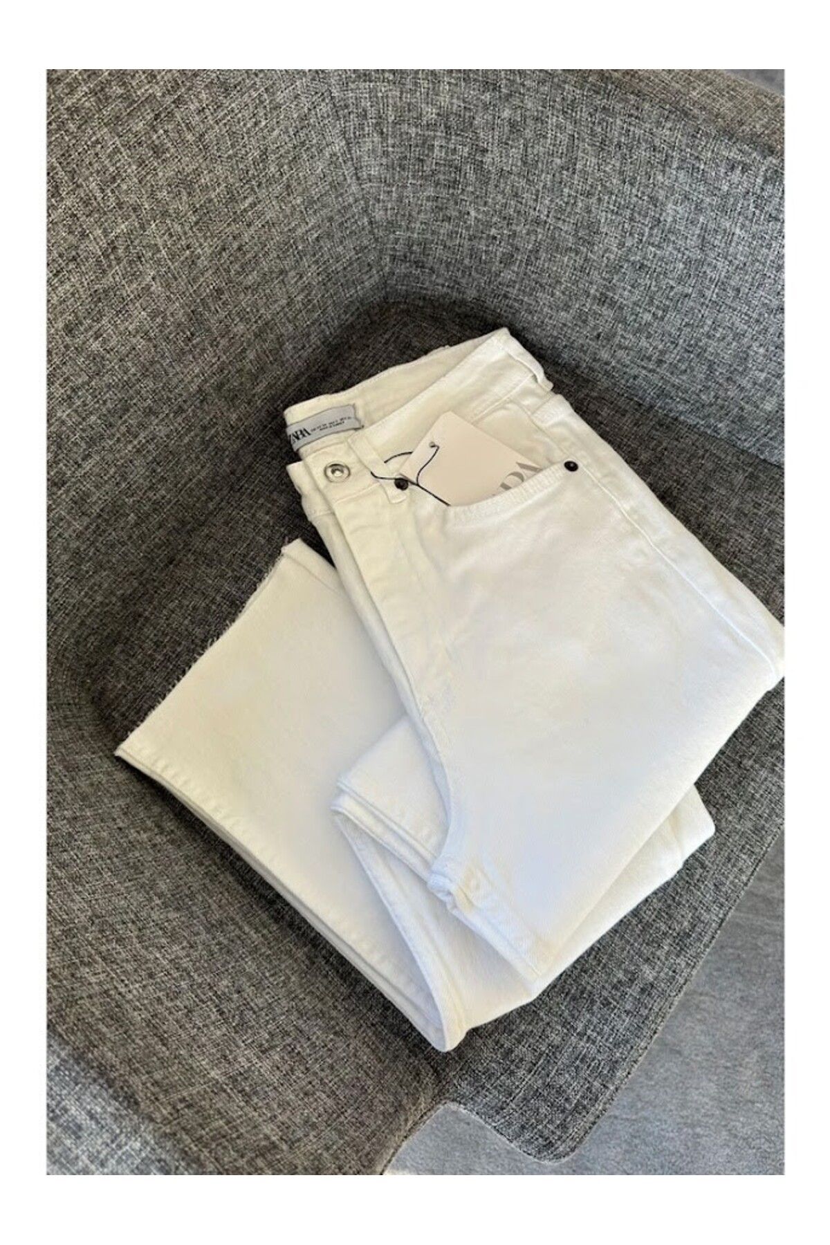 Denimons kesik paça boyfit jean