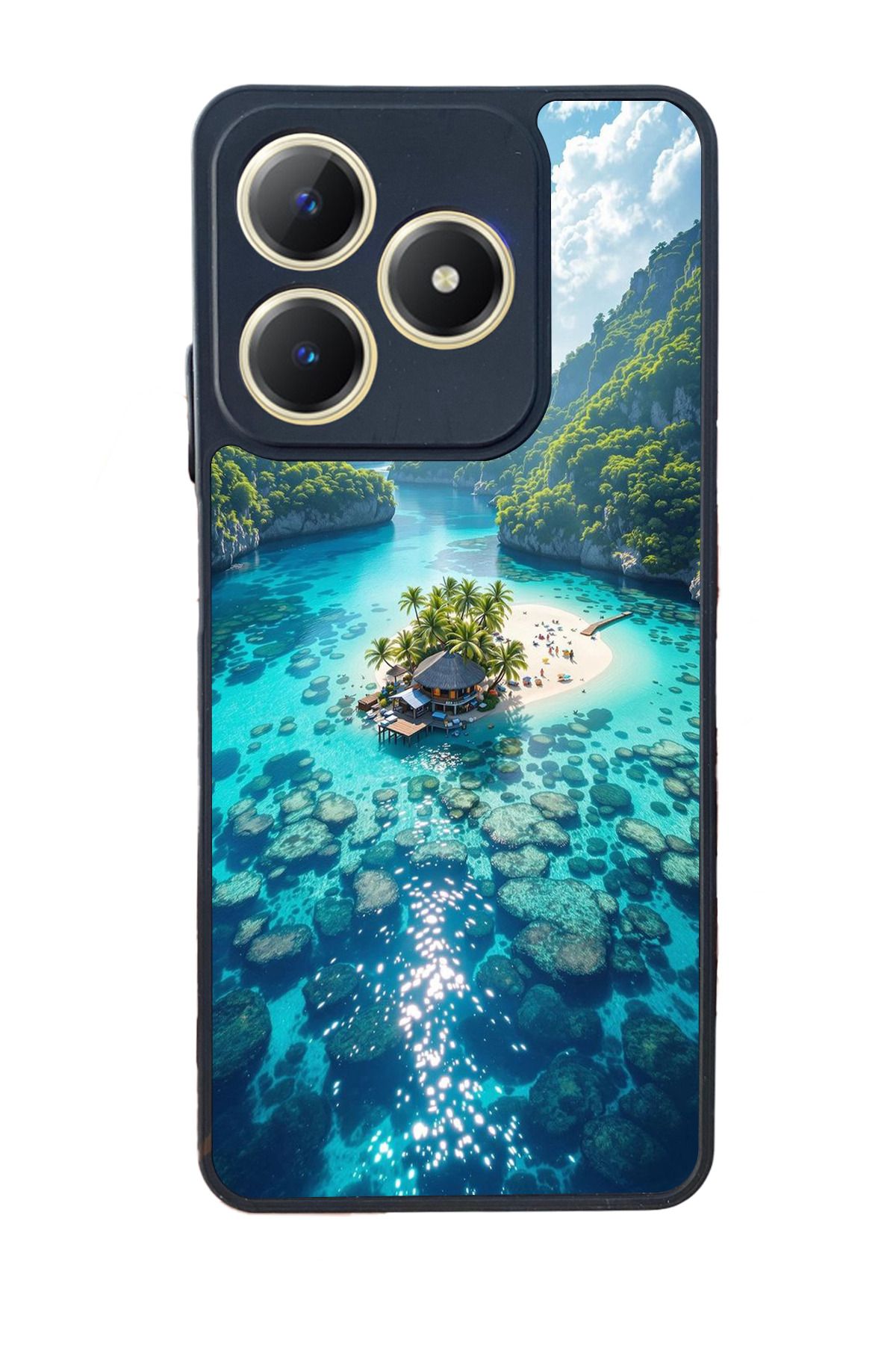 realme C63 Mat Uyumlu Siyah Kılıf – Yumuşak Silikon, Koruyucu, Şok Emici Kapak