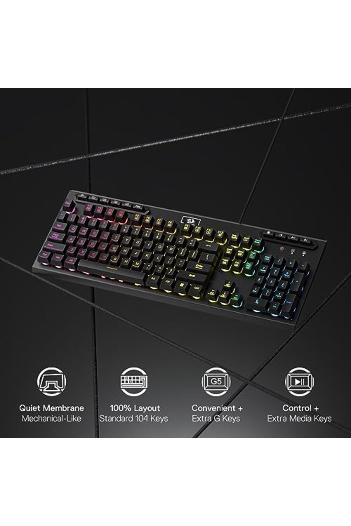 REDRAGON-K513 Gaming Keyboard with RGB Lighting 4