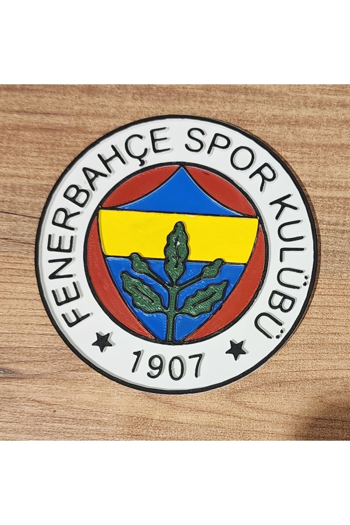 Abasic Fenerbahçe Logolu Bardak Altlığı | 3D Baskı Taraftar Ürünü