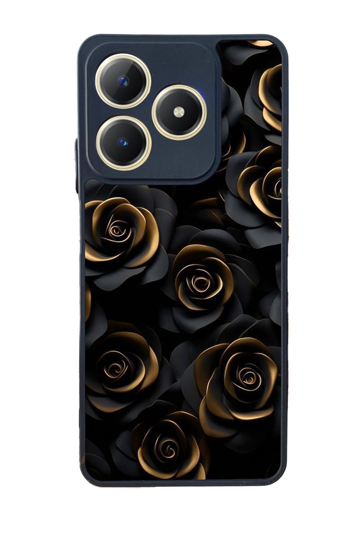 realme C61 Mat Uyumlu Siyah Kılıf – Yumuşak Silikon, Koruyucu, Şok Emici Kapak