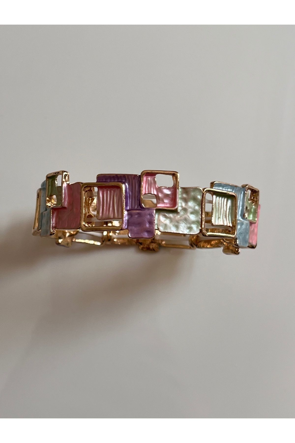 HNG JEWELRY MİSİNA LASTİKLİ RENKLİ KARE MİX BİLEKLİK