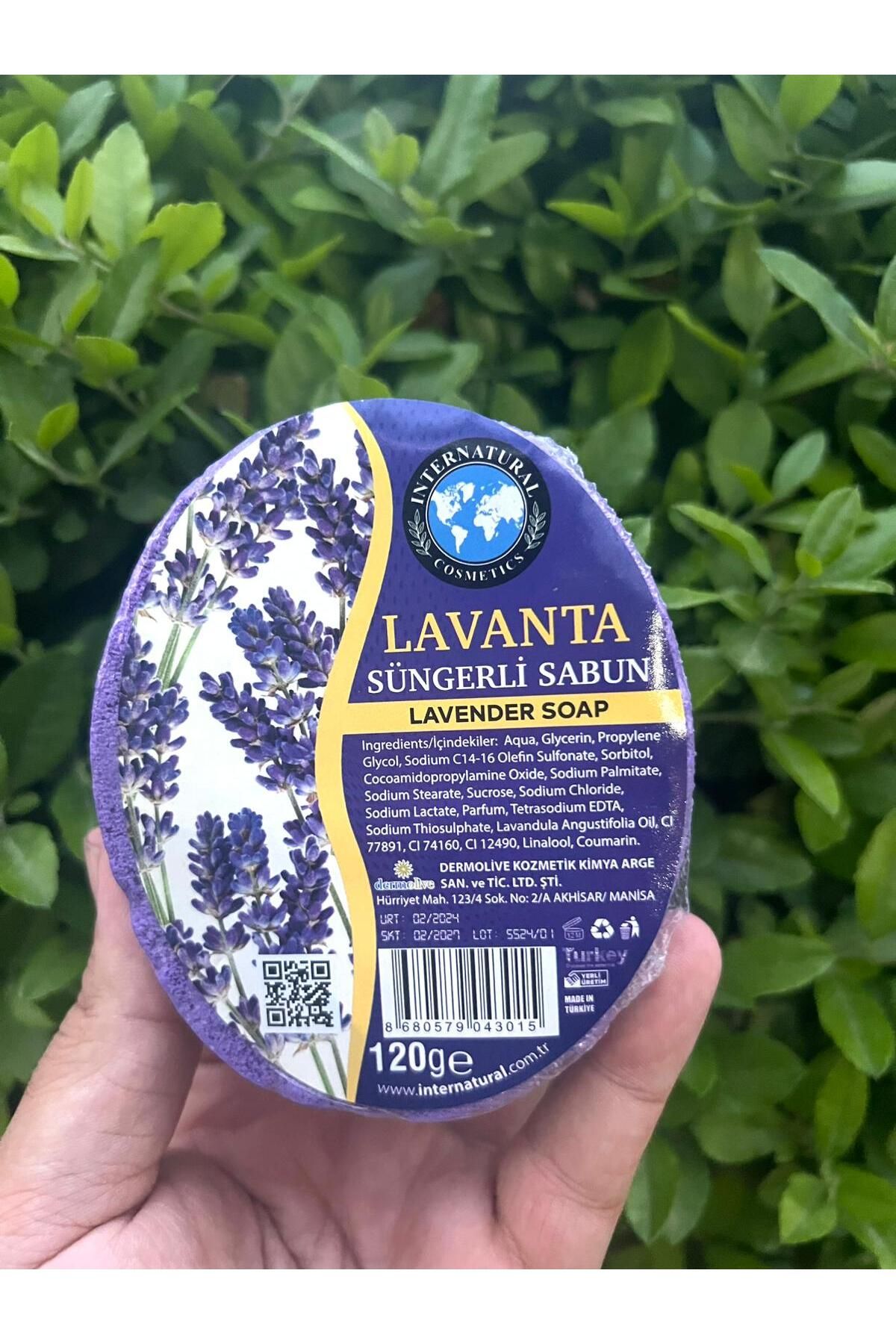 aralmini Lavanta Özlü Doğal Süngerli Sabun 120 gr