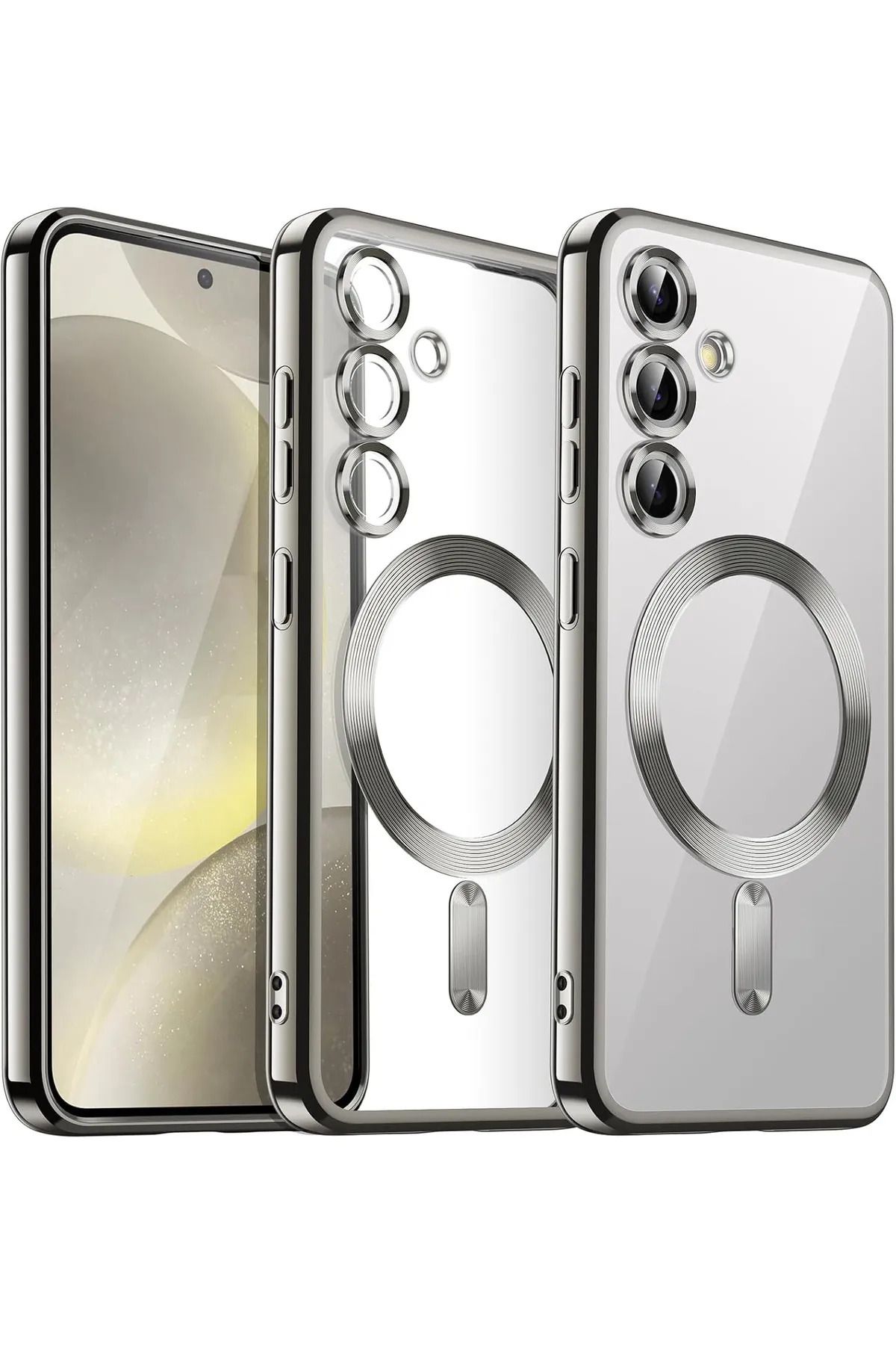 LioTech Samsung Galaxy S25 Uyumlu Kablosuz Şarj Özelliği Aktif Çalışan Darbe Emici Özelliğe Sahip Kılıf
