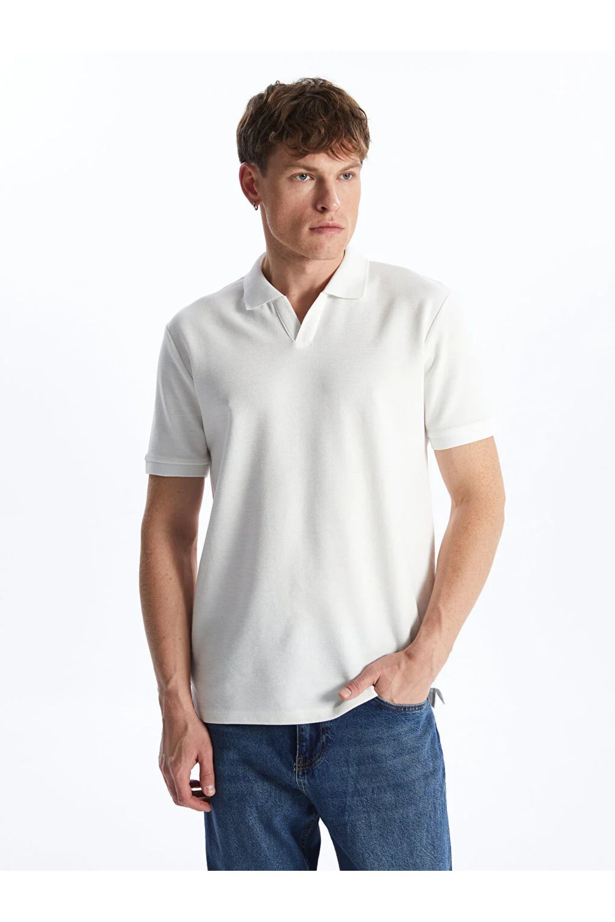 LC Waikiki LCW Casual Polo Yaka Kısa Kollu Erkek Tişört