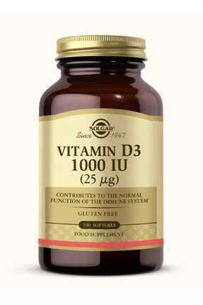 Solgar Vitamin D3 1000 Iu 25 Mcg 100 Yumuşak Kapsül