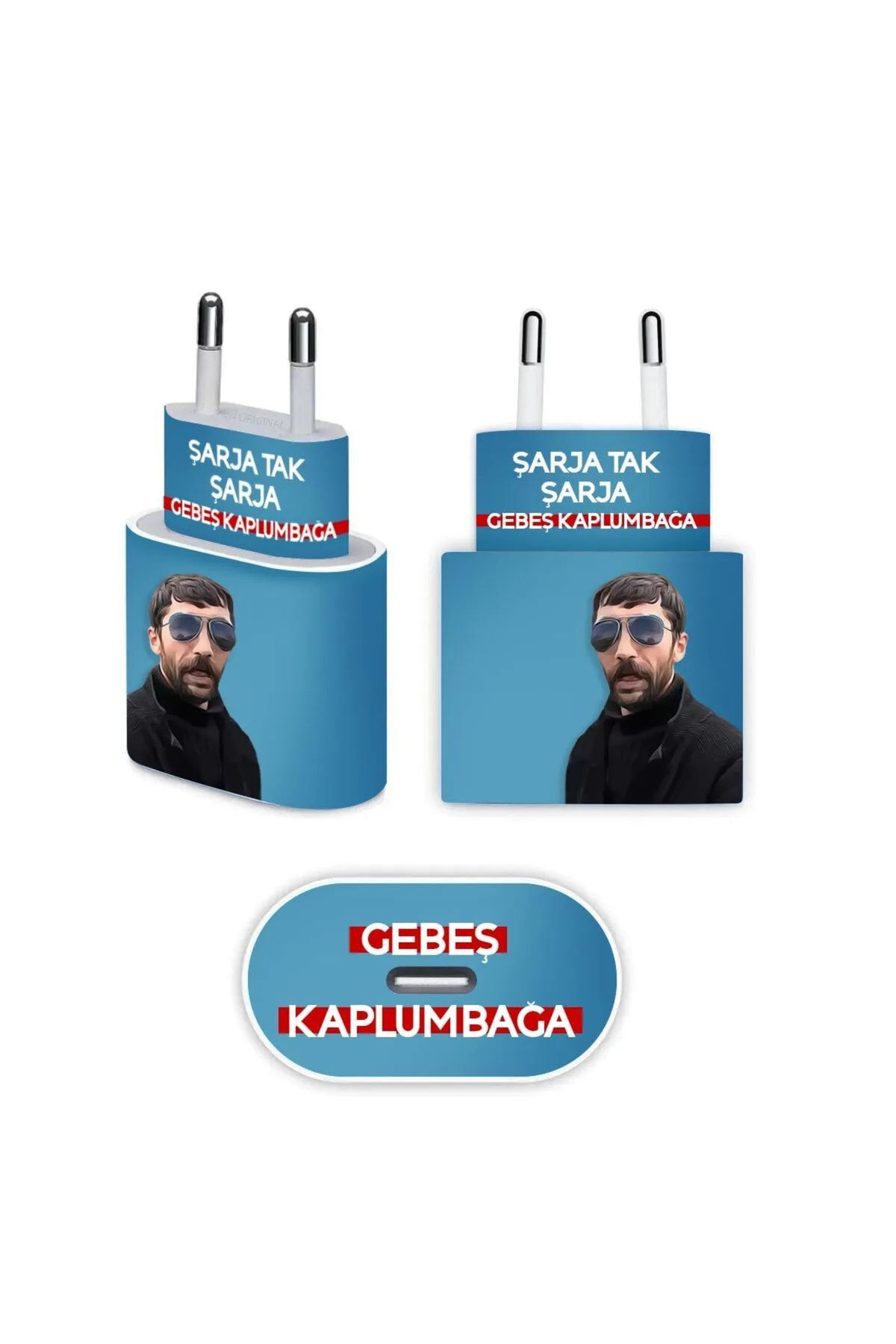 hediyenebak Iphone 20w Uyumlu Şarja Tak Şarja Gebeş Kaplumbağa Tasarımlı Full Kaplama Şarj Etiketi