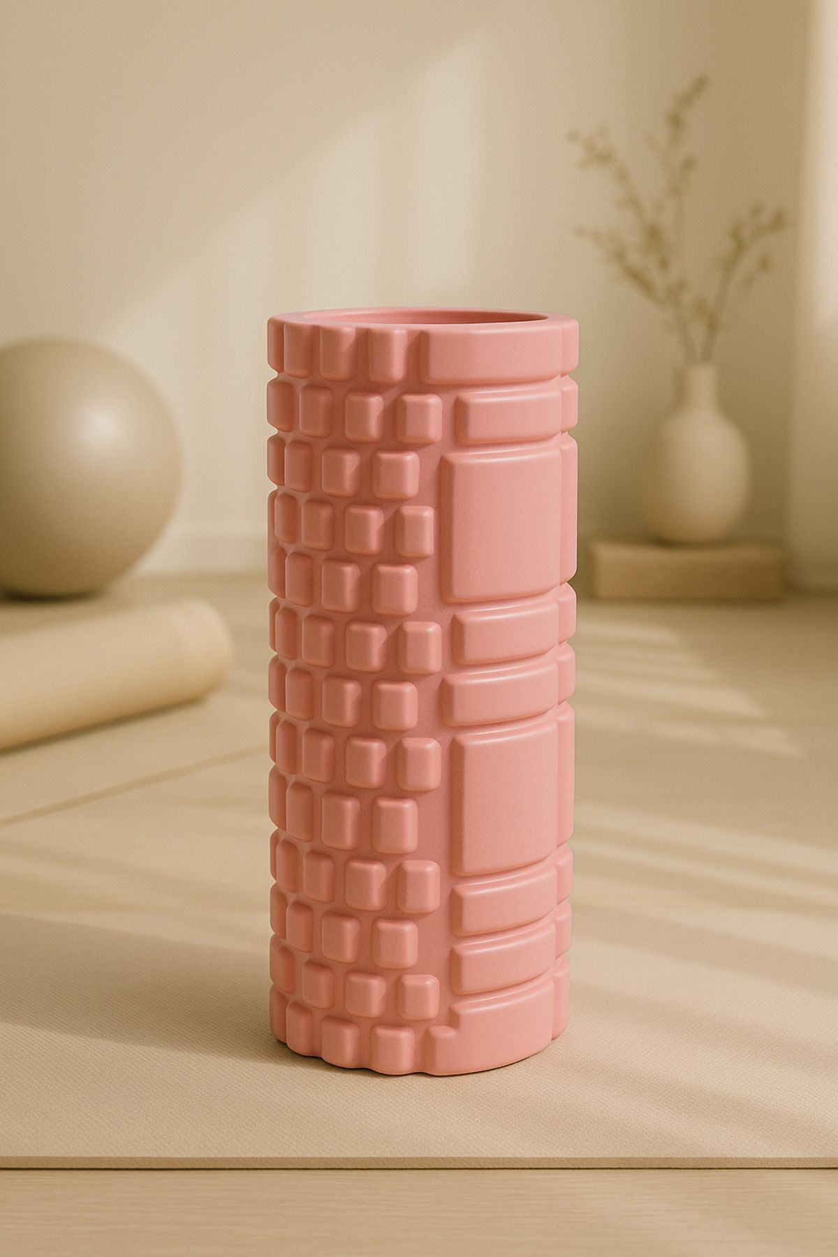 SUN YOGA PİLATES SPOR EKİPMANLARI Yüksek Yoğunlukta Orta Sert Deluxe Foam Roller Fıtness pilates yoga masaj köpüğü masaj rulosu