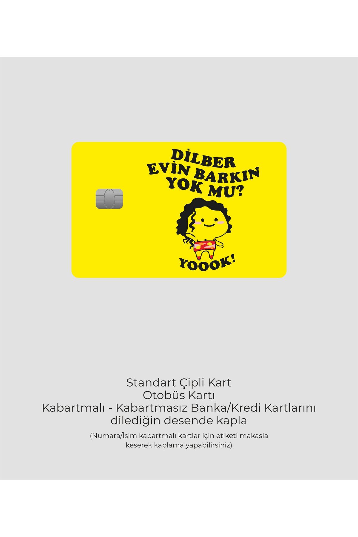 hediyenebak Evin Barkın Yok Mu - Papara, Tosla, Otobüs Kart, Kart Kaplama Stickeri Kredi Kartı Için Uyumlu