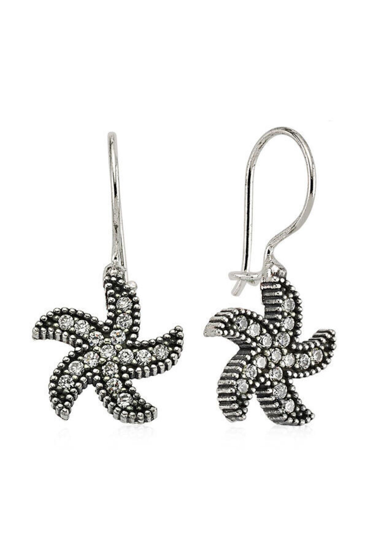 shop Deniz Yıldızı 925 Ayar Gümüş Küpe