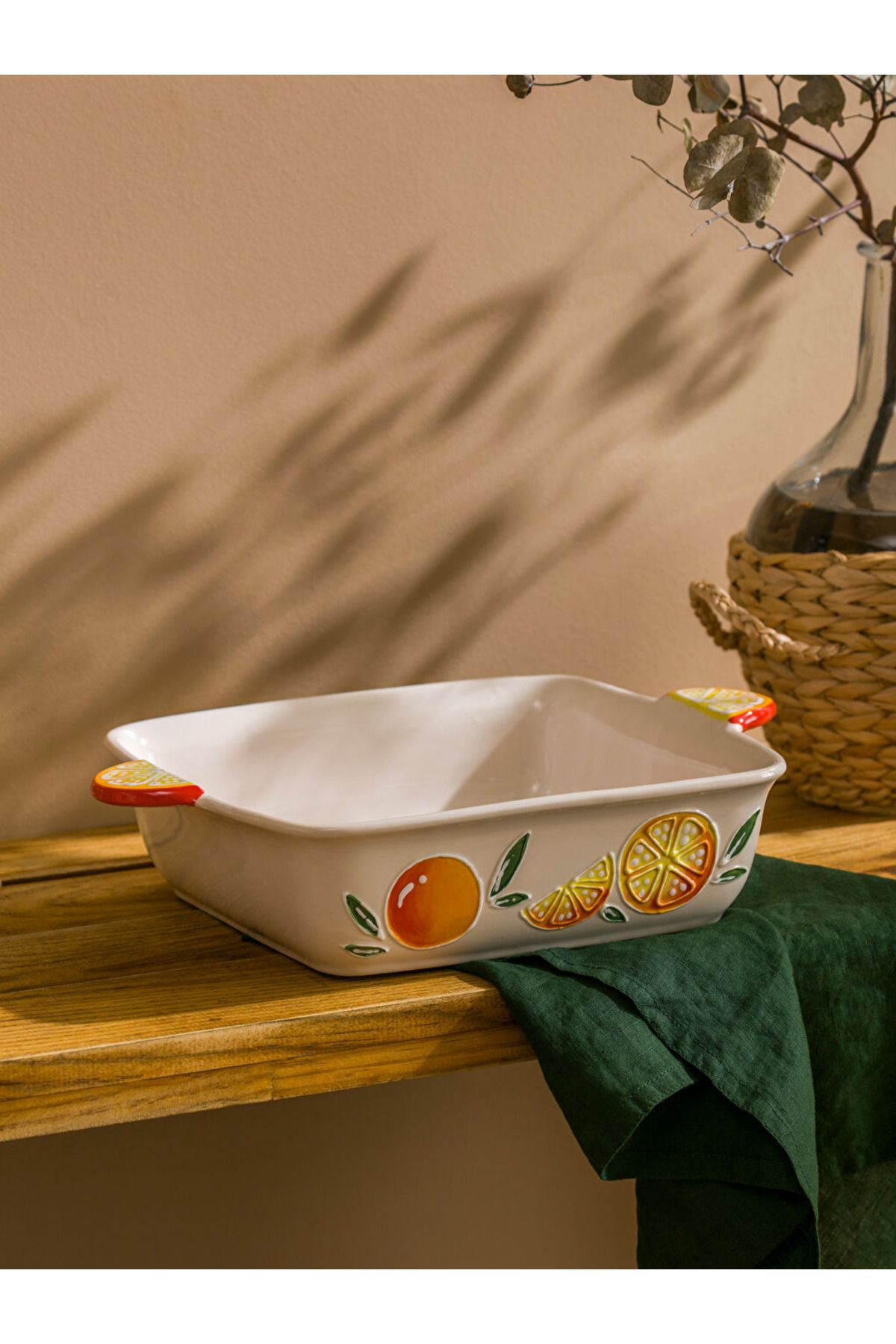 LC Waikiki LCW HOME Karişik Meyve Baskılı Seramik Fırın Kabı 32 cm