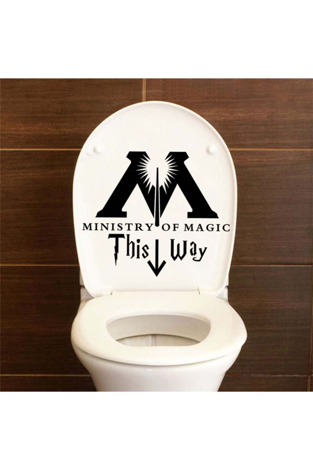hediyenebak Ministry Of Magic | Klozet Kapağı Banyo Wc Sticker 35x30 cm