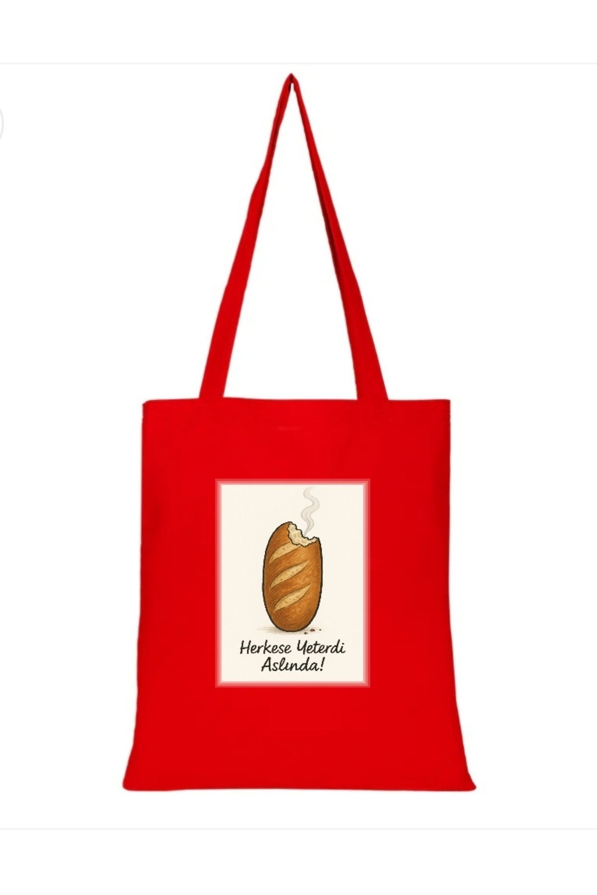 FSM REKLAM EKMEK BASKILI YAZLIK BEZ ÇANTA