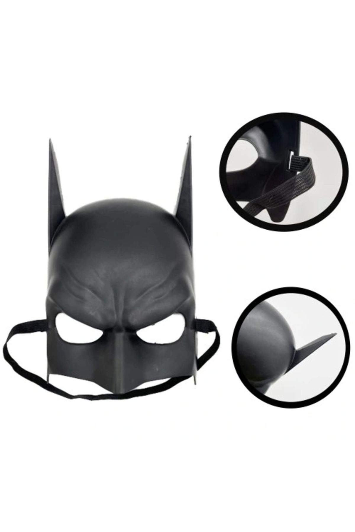 ShopNova Siyah Çocuk Batman Maskesi Lastikli