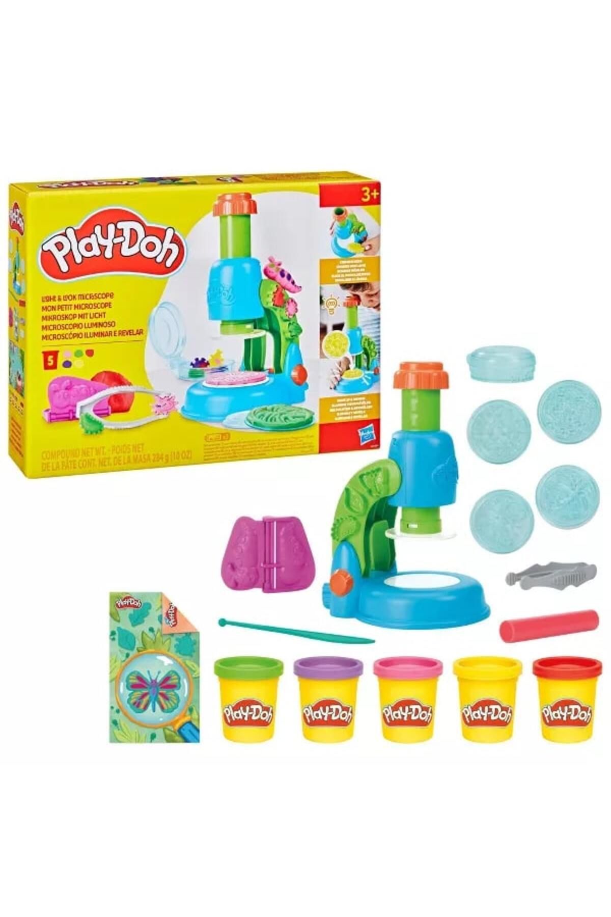 Play Doh PLAY-DOH IŞIKLI MİKROSKOP OYUN SETİ