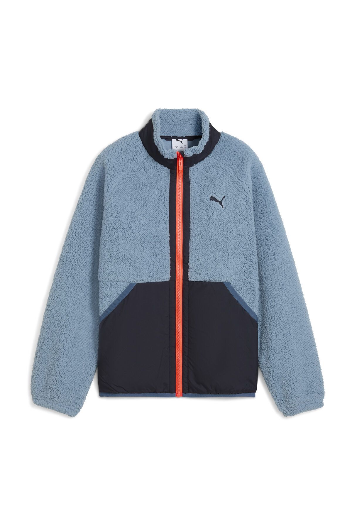 Puma-Übergangsjacken, Regular, Langarm, Standardjacke, Rollkragen, Nahttasche, Gestrickt, Uni 1