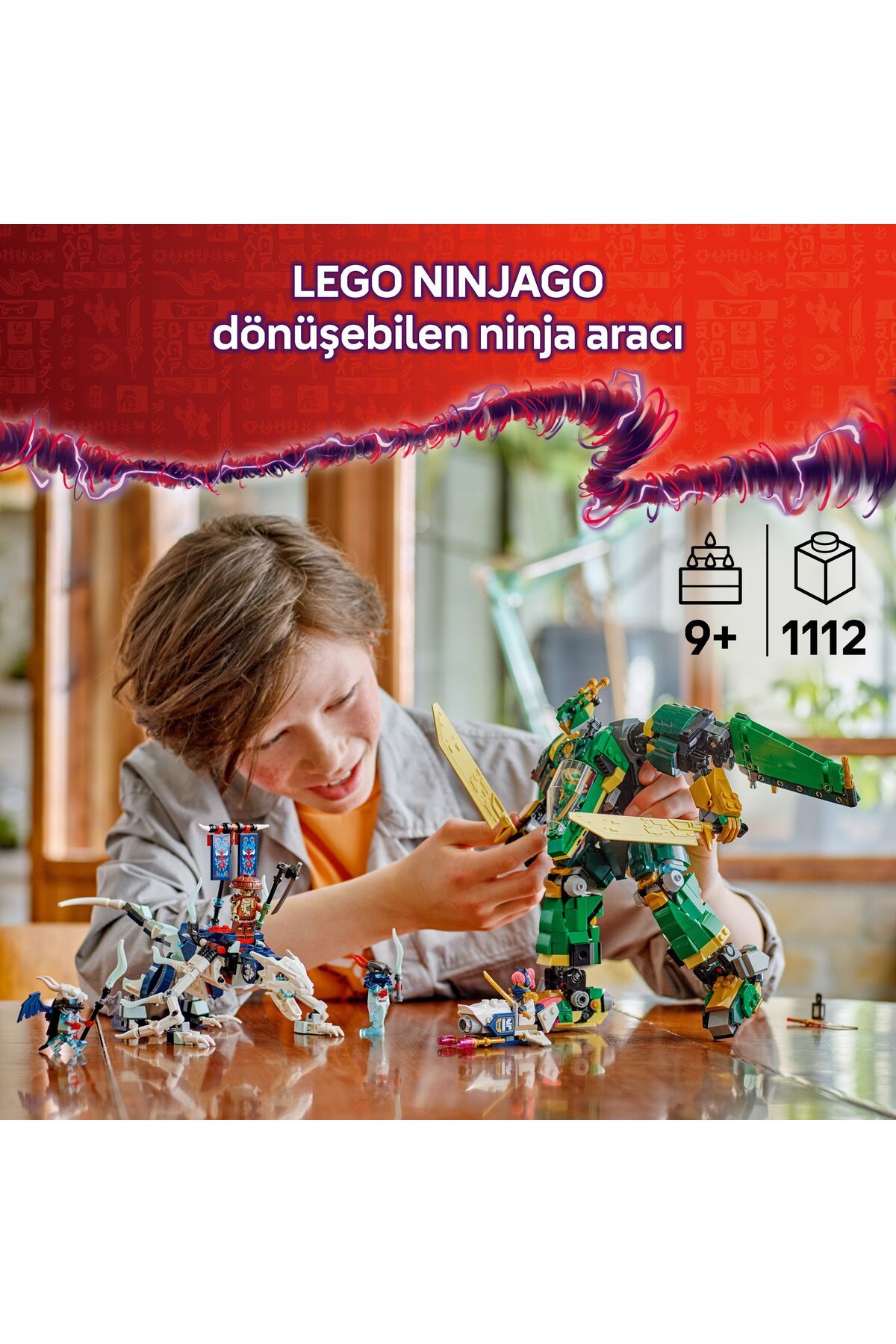 LEGO-®   Ninjago ®   Lloyd's Jet Robot 71845 - Toy Building Set with 9+ Minifigures and Dragon (1112P) 5