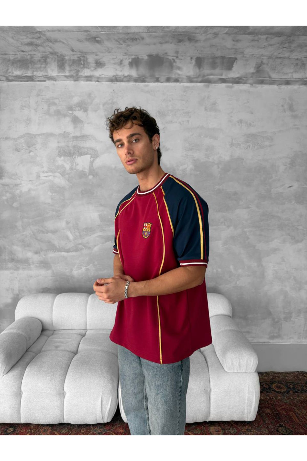 SENTİNEL WEAR BARÇA NAKIŞLI PREMIUM CASUAL T-SHIRT