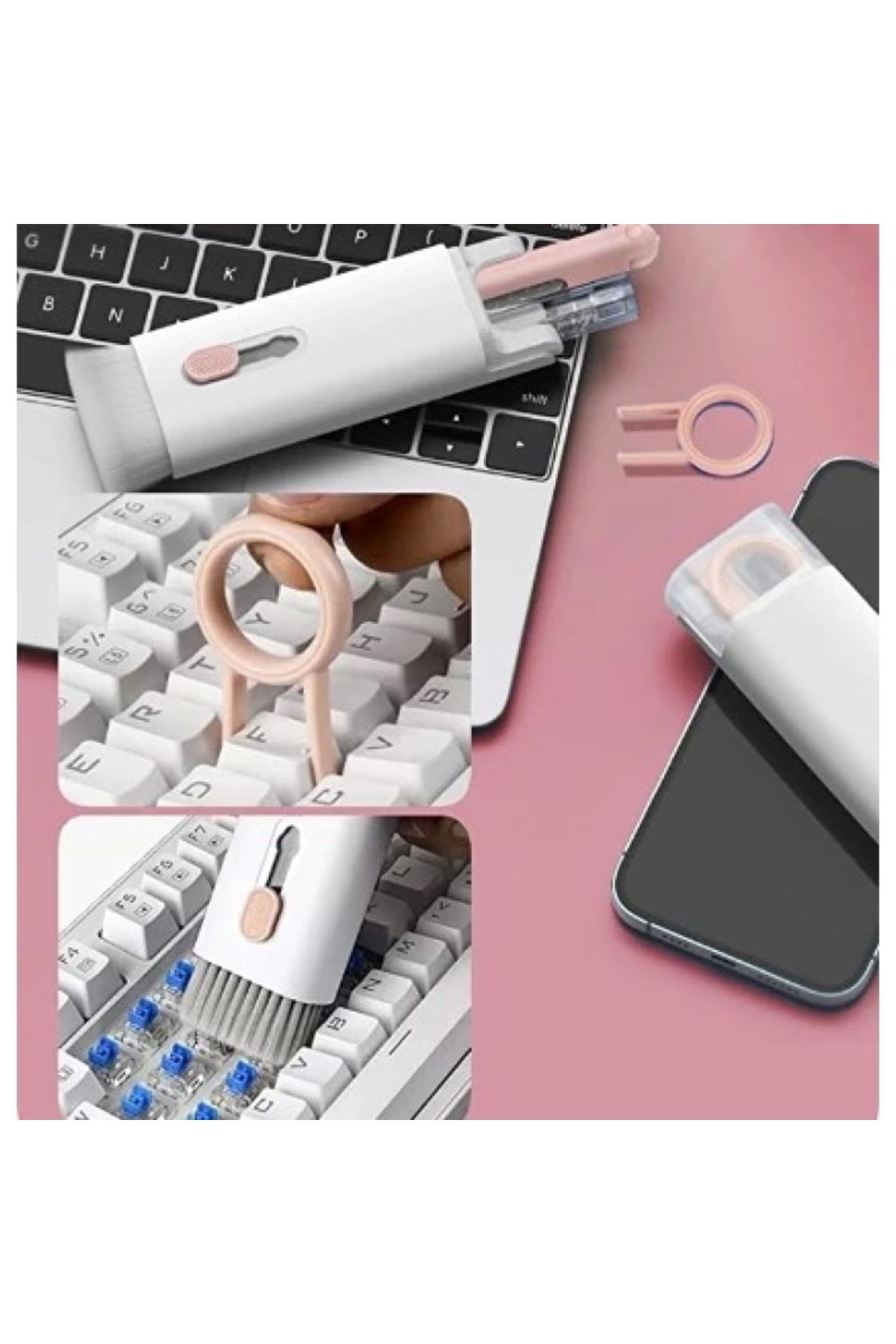 ShopNova Çok Fonksıyonlu 7 In 1 Aırpods Klavye Ekran Kulaklık Temızleme Kıtı