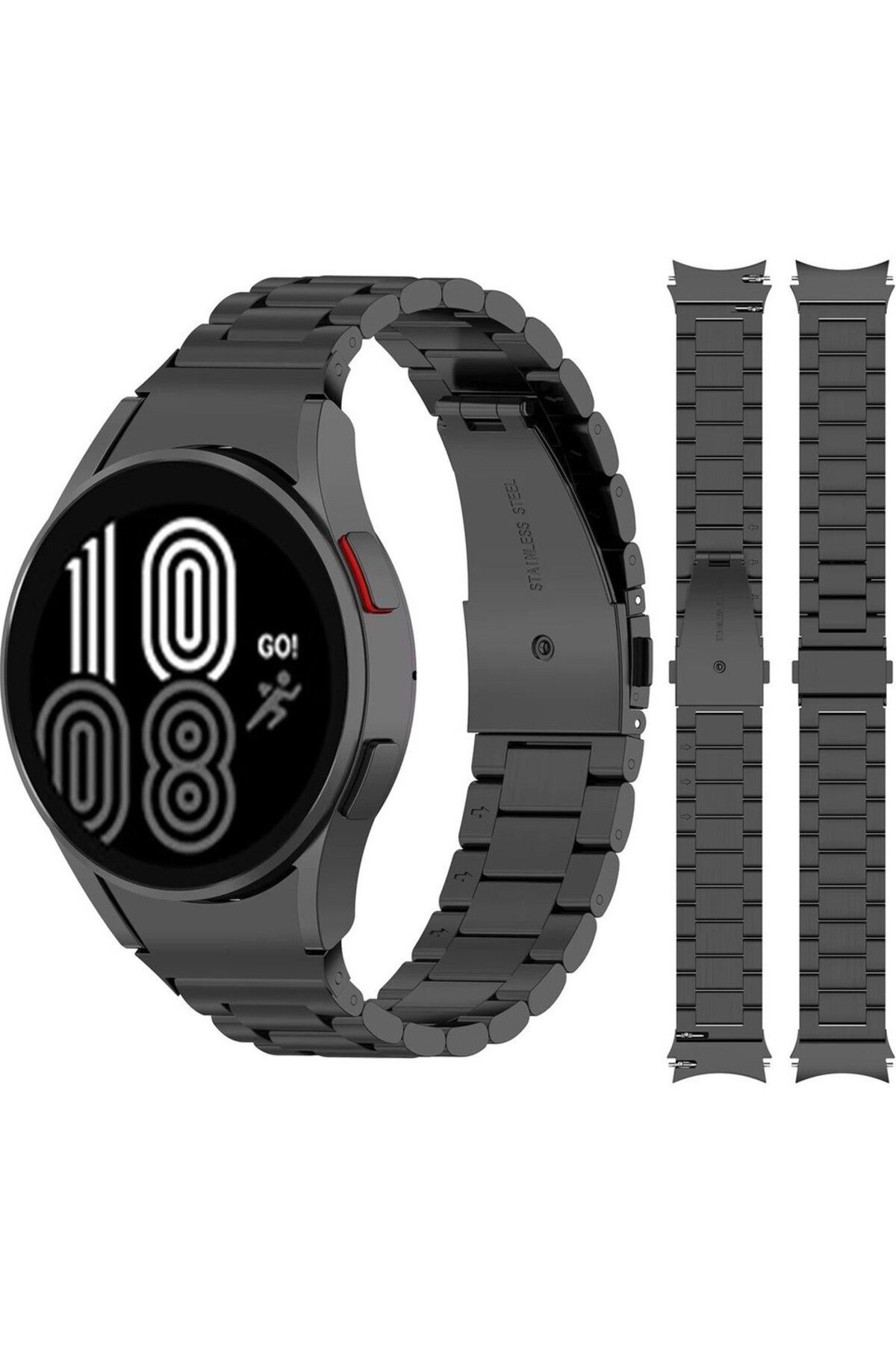 Zentico Samsung Galaxy Watch 4 5 6 Pro 40 44 Classic 42 43 46 47 mm UyumluKlasikPaslanmazÇelikKordon