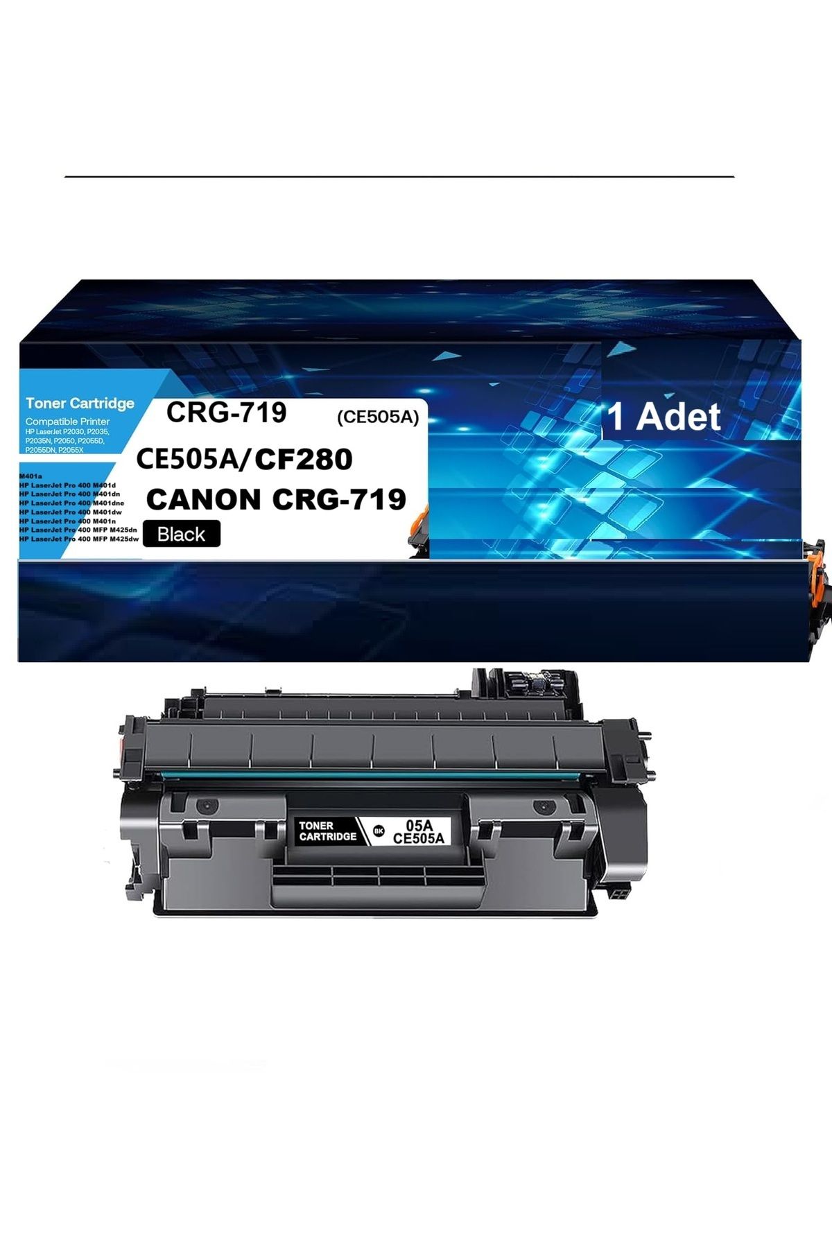 HP CE505A CF280A LaserJet Pro 400 M401n,MFP M425dn,MFP M425dw Yazıcılarla uyumlu Muadil Toner