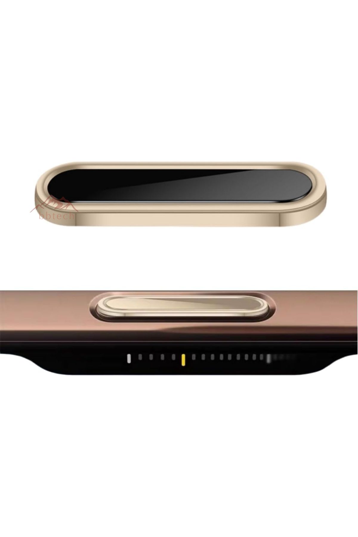 bbtech iPhone 16 Serisi ile Uyumlu Metal Alaşımlı Kamera Buton Koruyucu - Hassas Dokunmatik, Çizilmez Yüzey