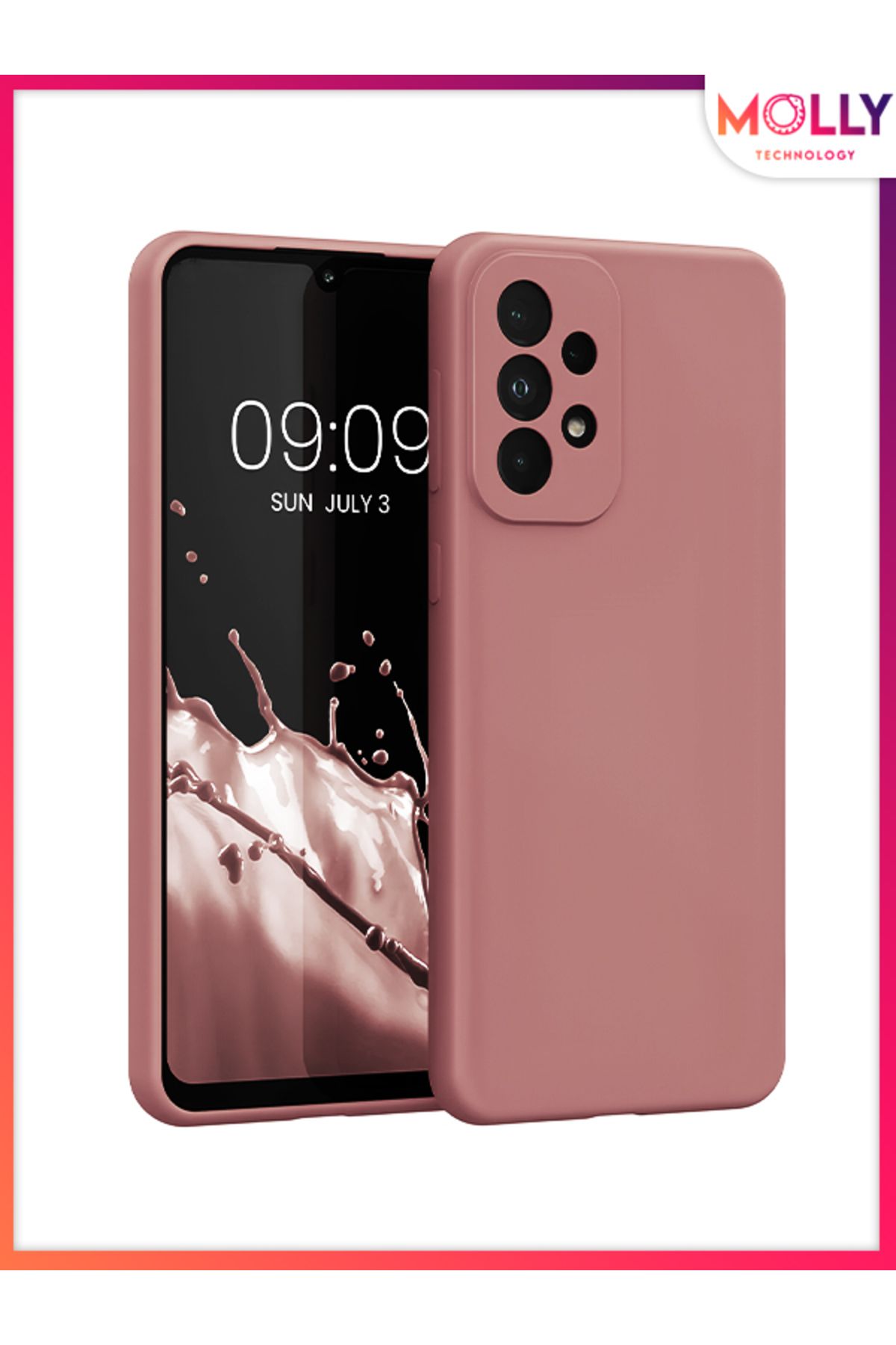 Molly Technology Samsung Galaxy A33 İçin Rose Guardian Mat Silikon Kılıf