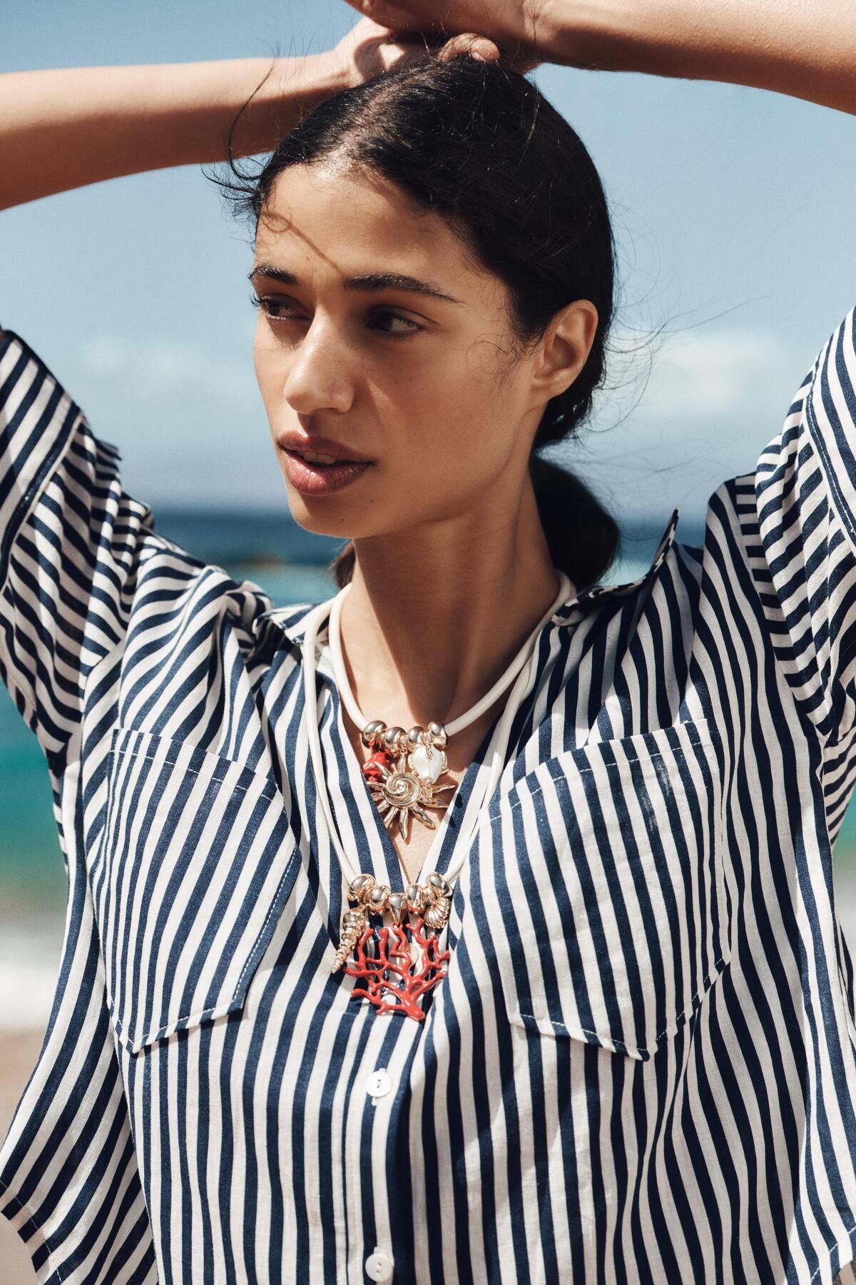 yucelique ZRA Model Charm Detaylı Yaz Kolleksiyonu Premium Çoklu Charm Kolye Set