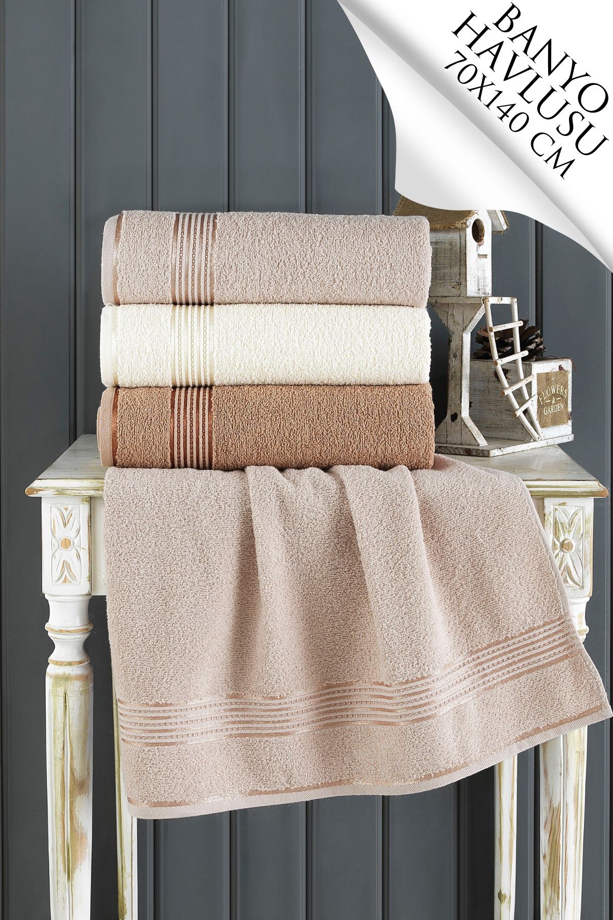Fabricom Home Collection BANYO HAVLU SETİ KAHVE
