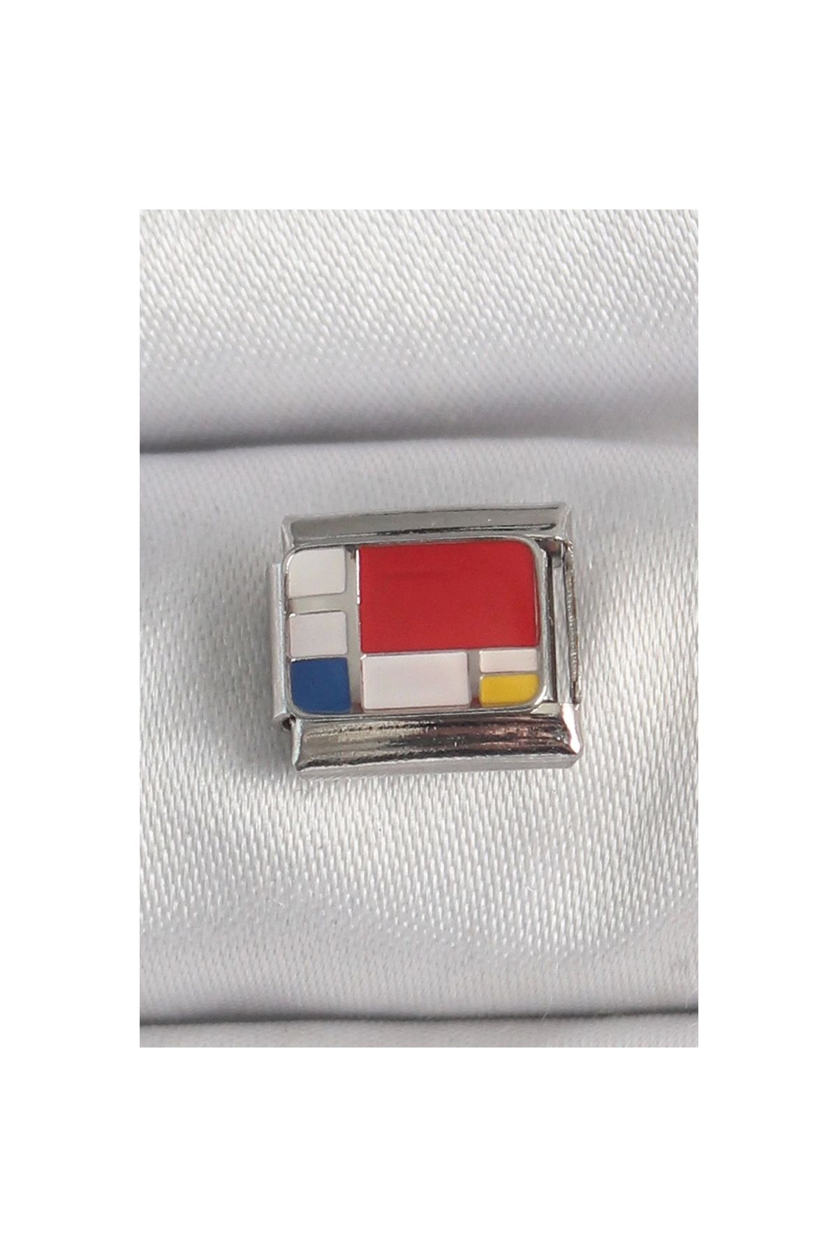 Marsilyan 316L Çelik Gümüş Renk Karışık Renk Portre Model Nomination Charm - TJ-BC1390
