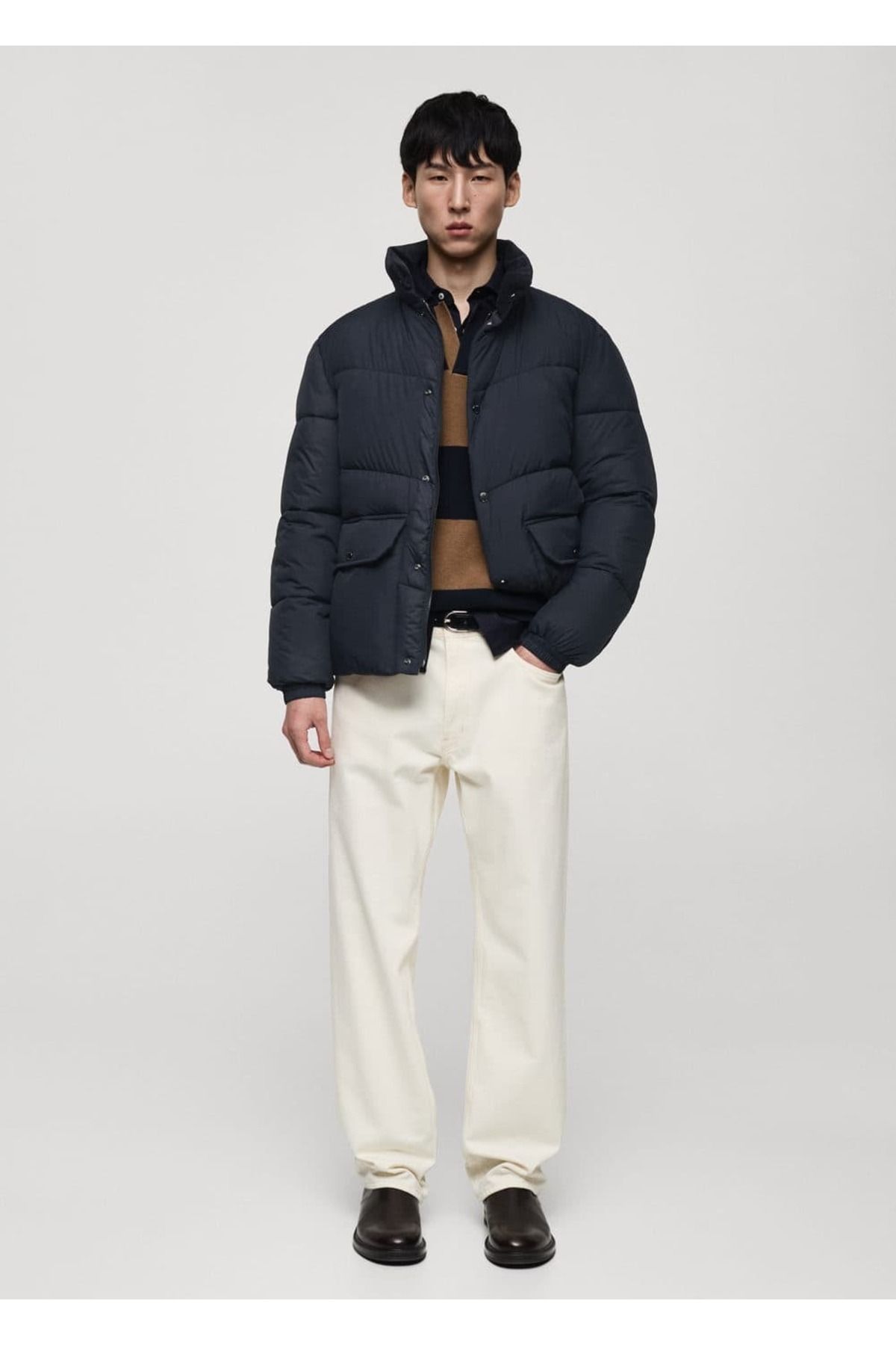 MANGO Man-Water Repellent Quilted Anorak 2