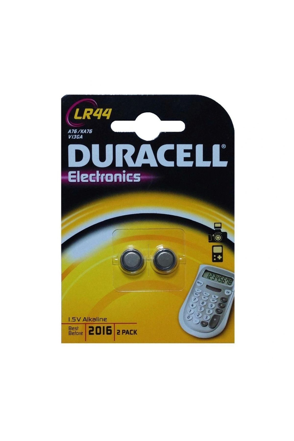 ShopNova Duracell LR44/AG13/A76 1.5 Volt Alkalin Pil 2'li Paket