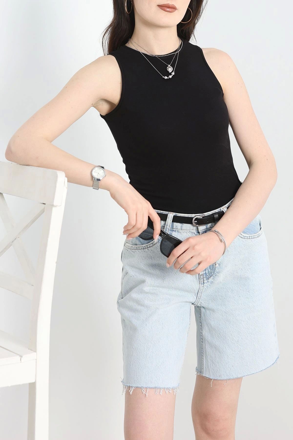 OurStyles Bisiklet Yaka Sıfırkol Dikiş Detay Atlet Bordo - 40795.1723.