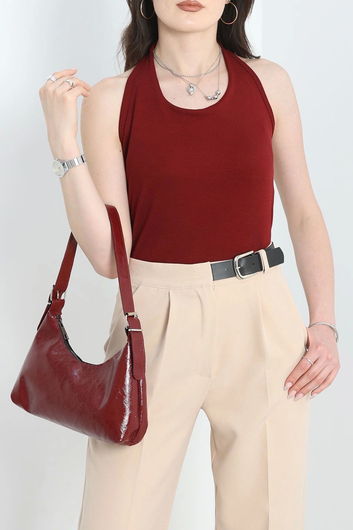 OurStyles Bağlamalı Crop Atlet Ekru - 41255.1723.