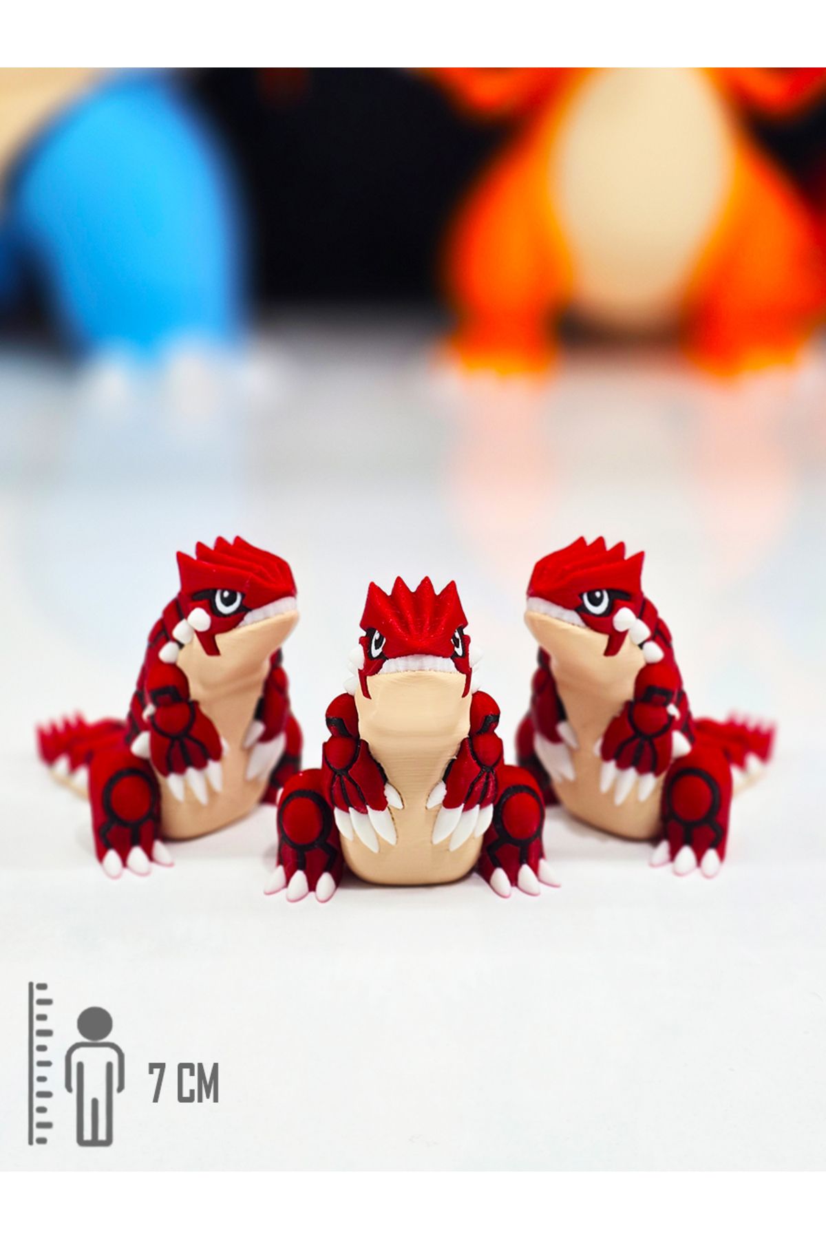 Suelo Butik Groudon Efsanevi Pokemon Figürü Pokemon Figür Oyuncakları 7 Cm (1 Adet)