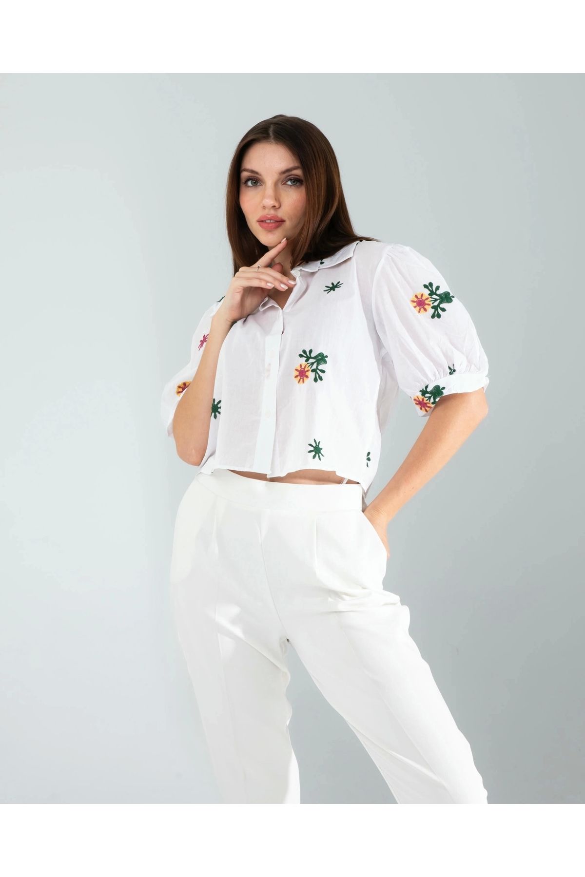 OurStyles Nakışlı Gömlek