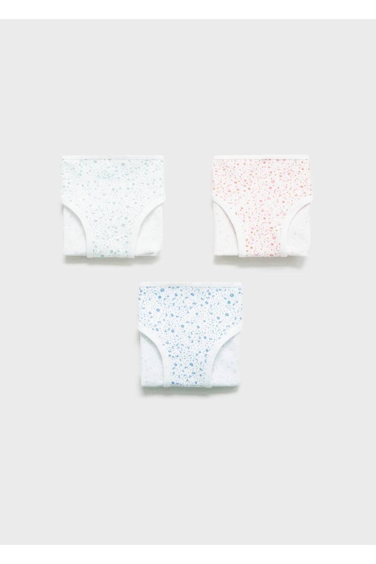 Desenli Pamuklu 3'lü Iç Çamaşırı