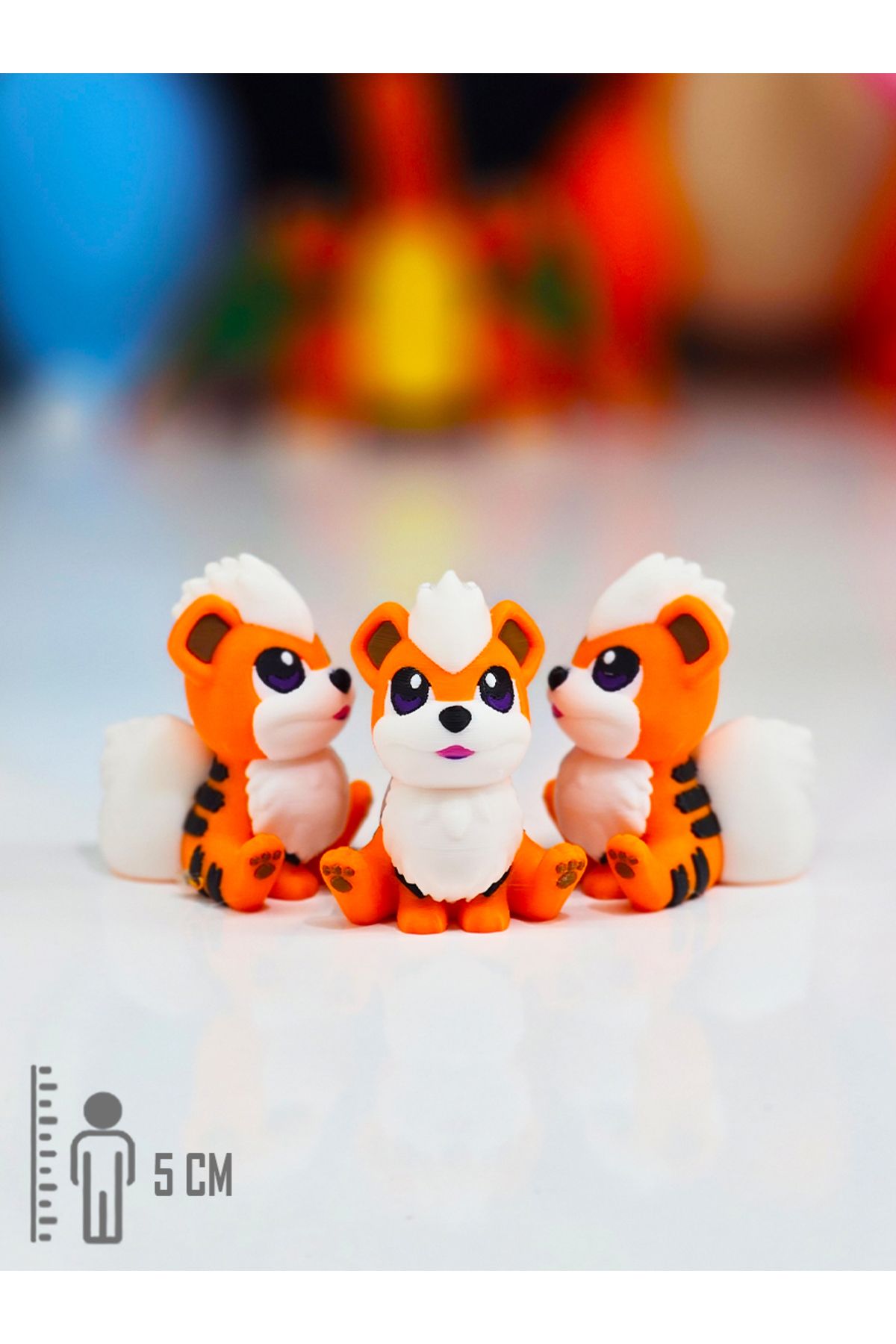 Suelo Butik Pokemon Growlithe Figürü Pokemon Figür Oyuncakları 7 Cm (1 Adet)