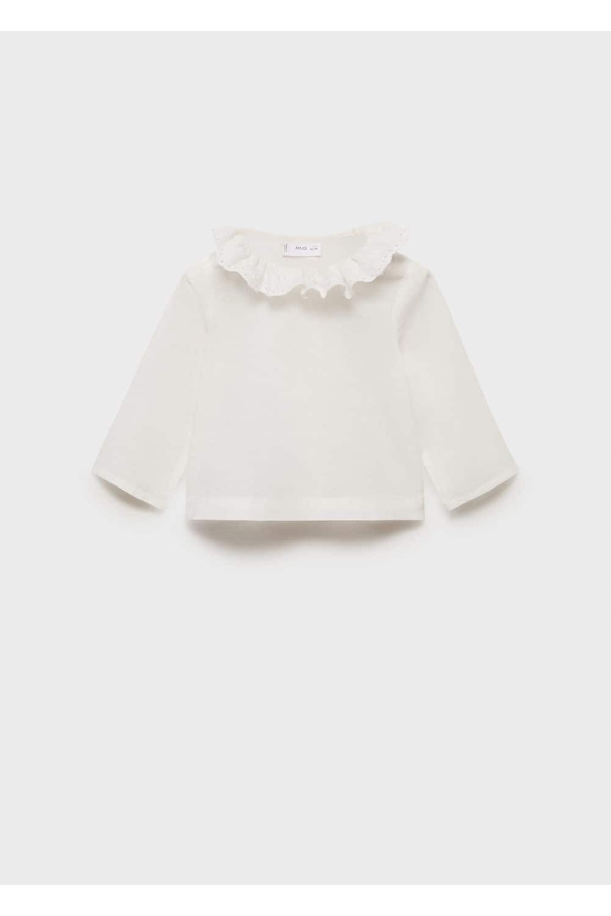Pamuklu bebe yaka bluz