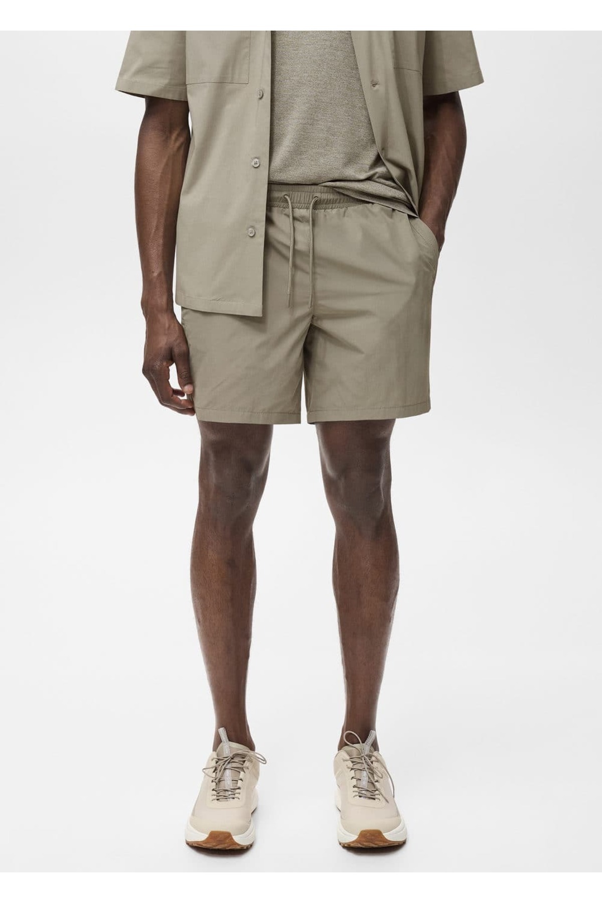 Fermuarlı cepli mayo