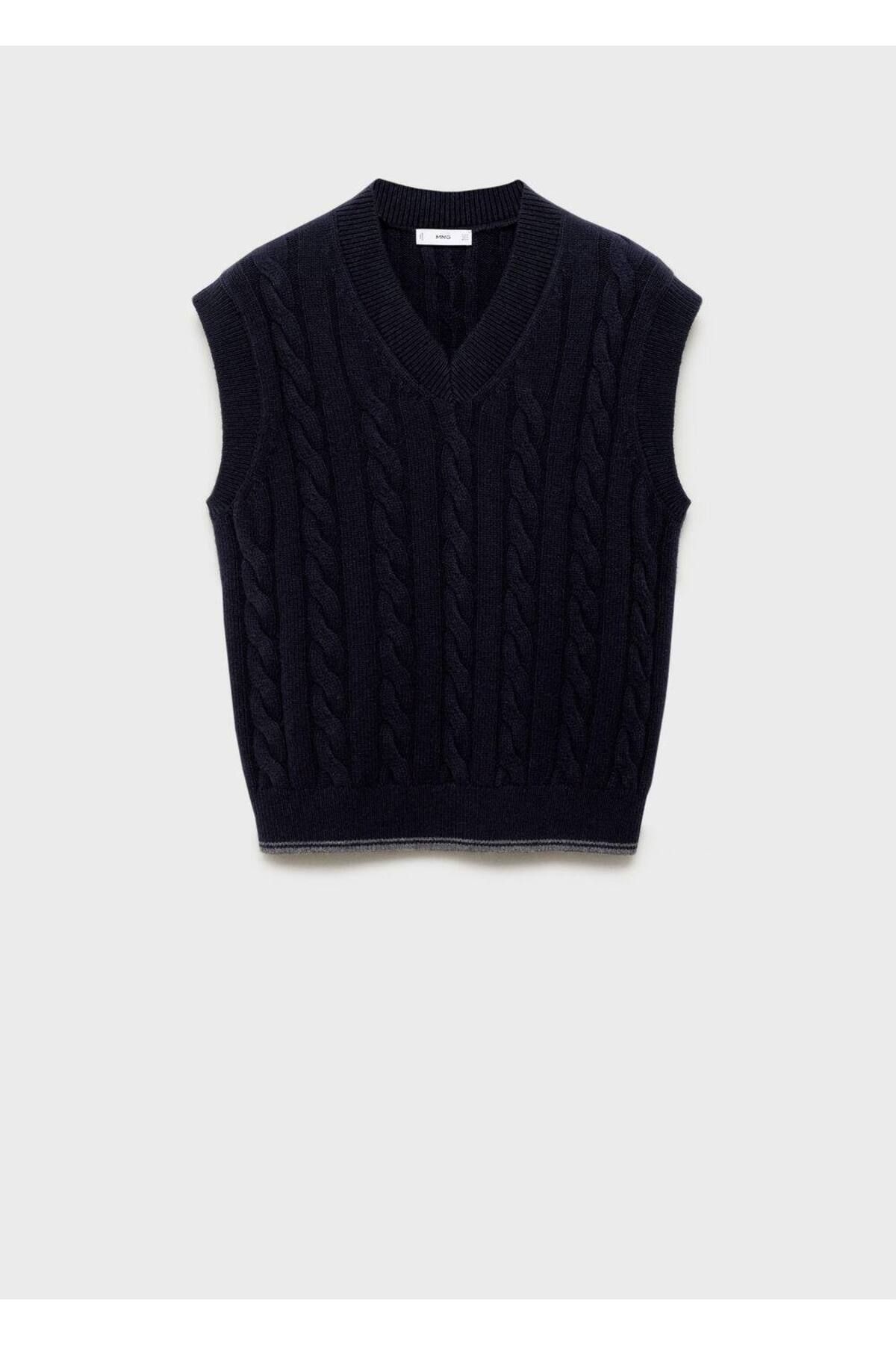 MANGO Man-Strickweste aus Wollmischung mit Muster 3