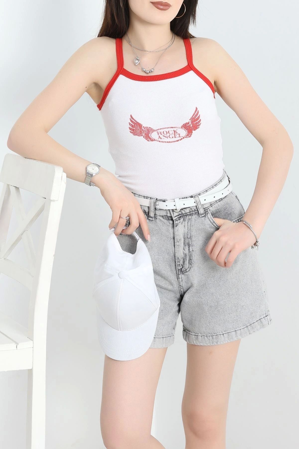 OurStyles Baskılı Atlet Siyah - 70314.1092.