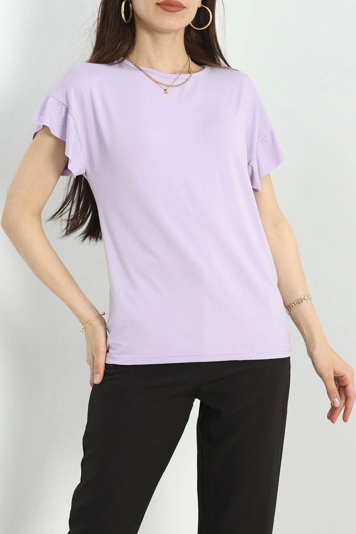 OurStyles Kolları Fırfırlı Bluz Siyah - 20772.599.